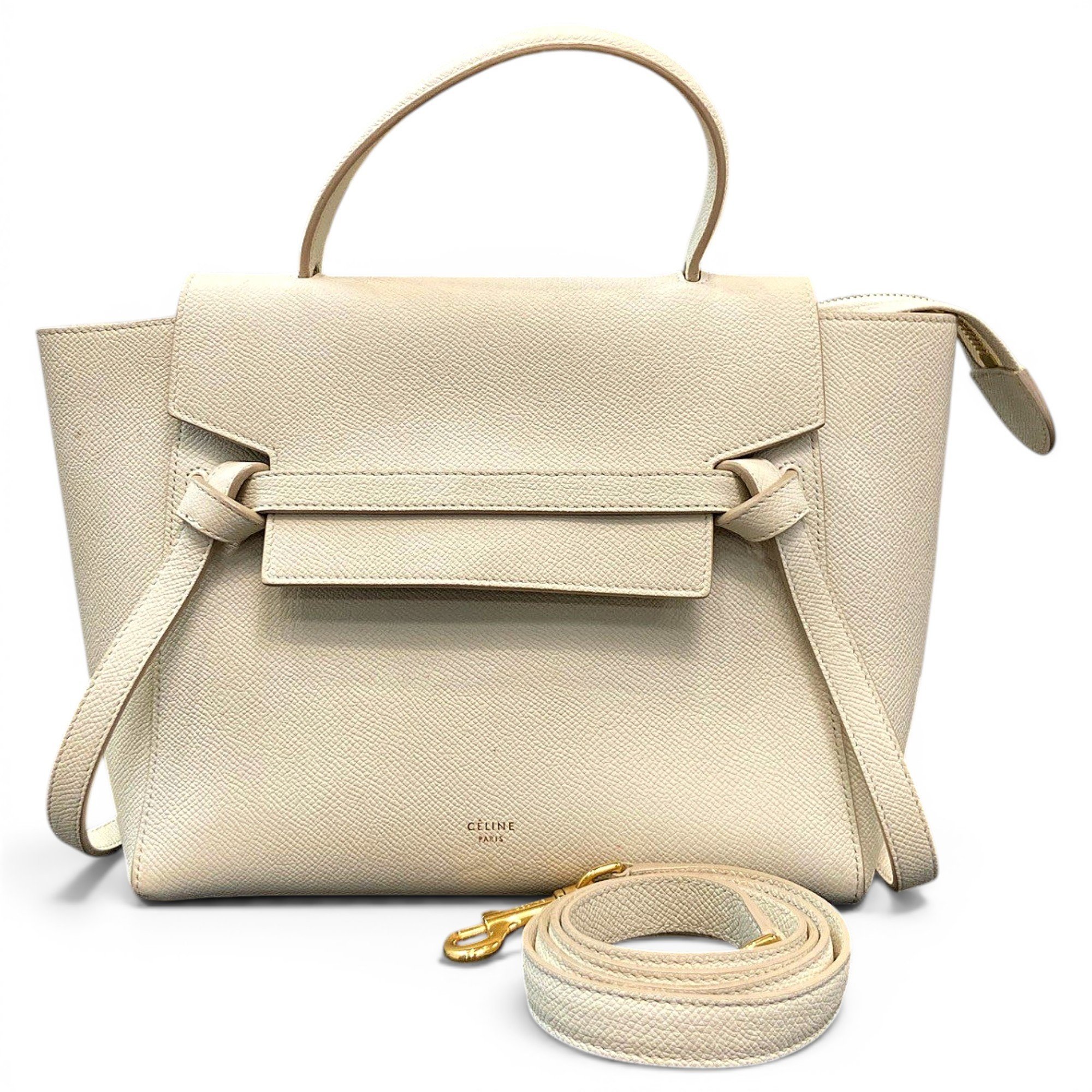 Belt leather handbag