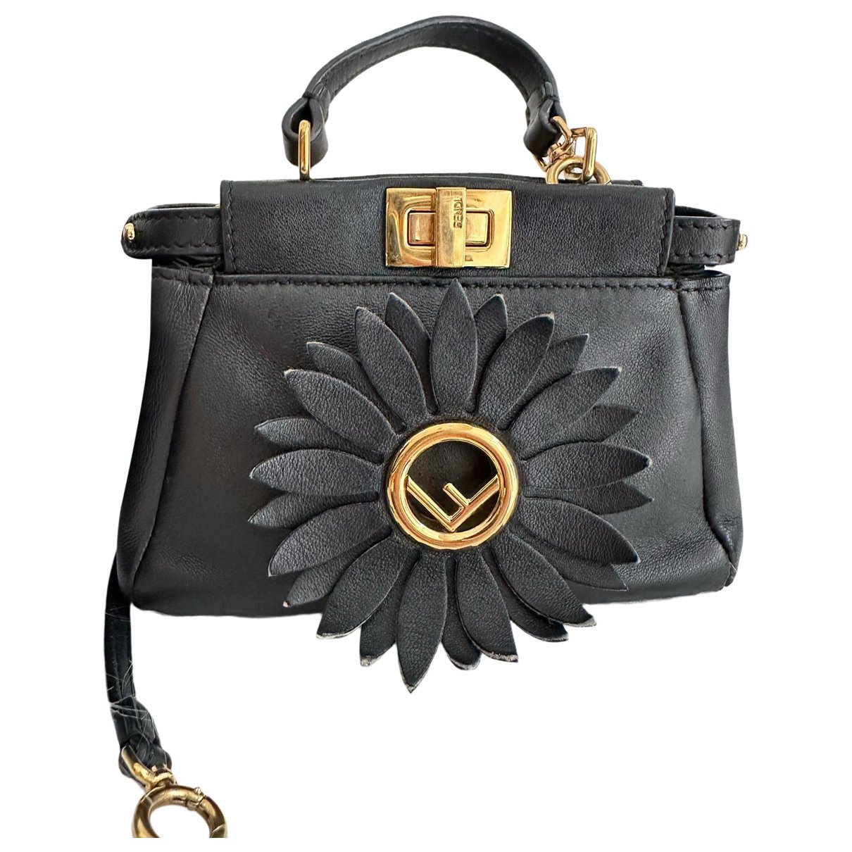 Peekaboo leather handbag