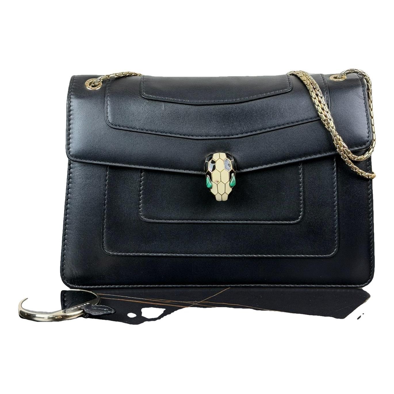 Serpenti leather handbag