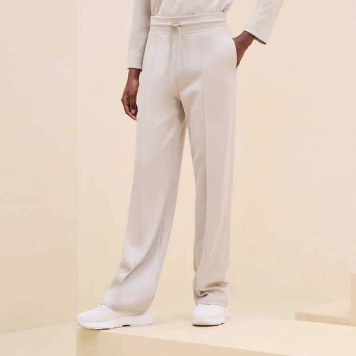 Beige Glaise Flowy Pants