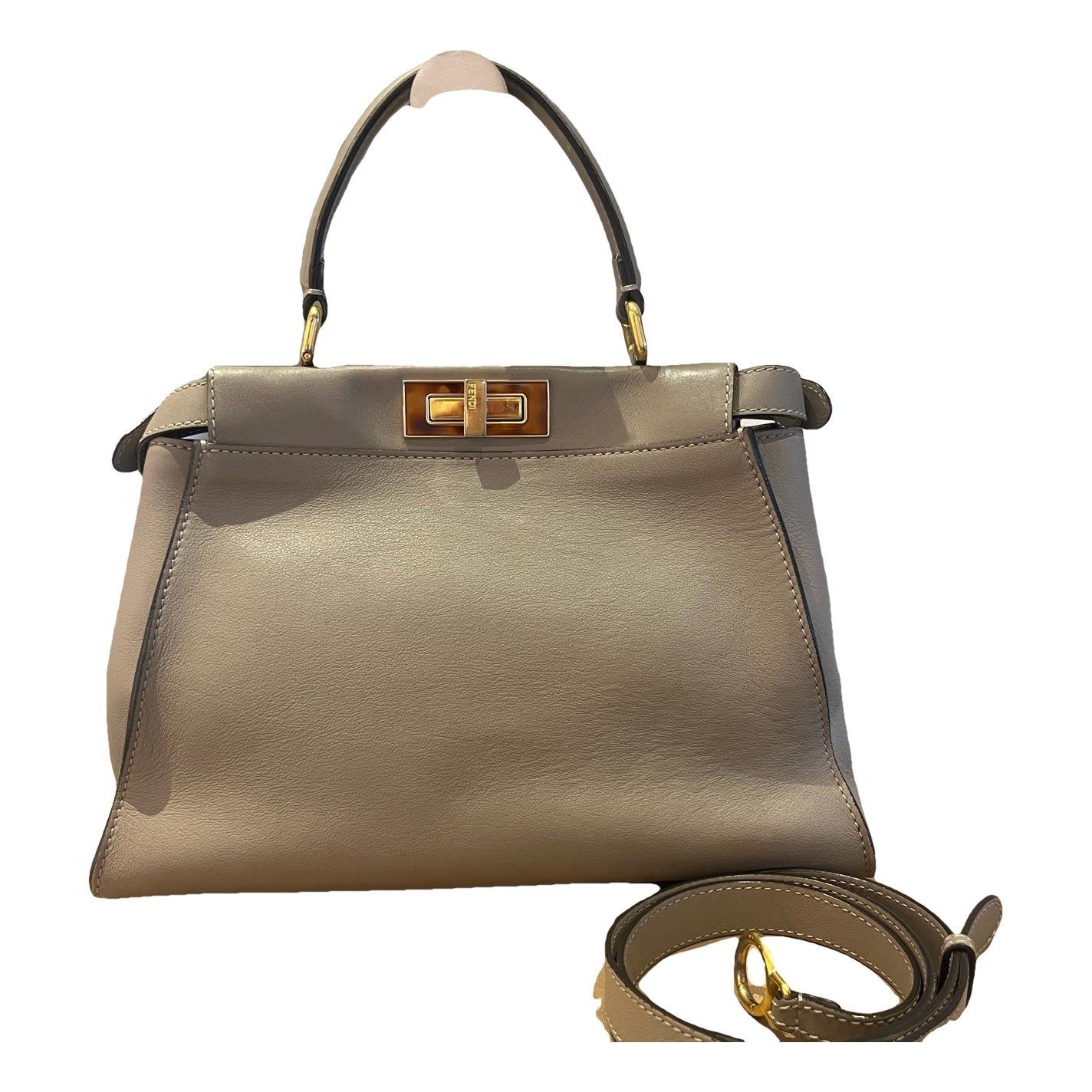 Peekaboo leather handbag
