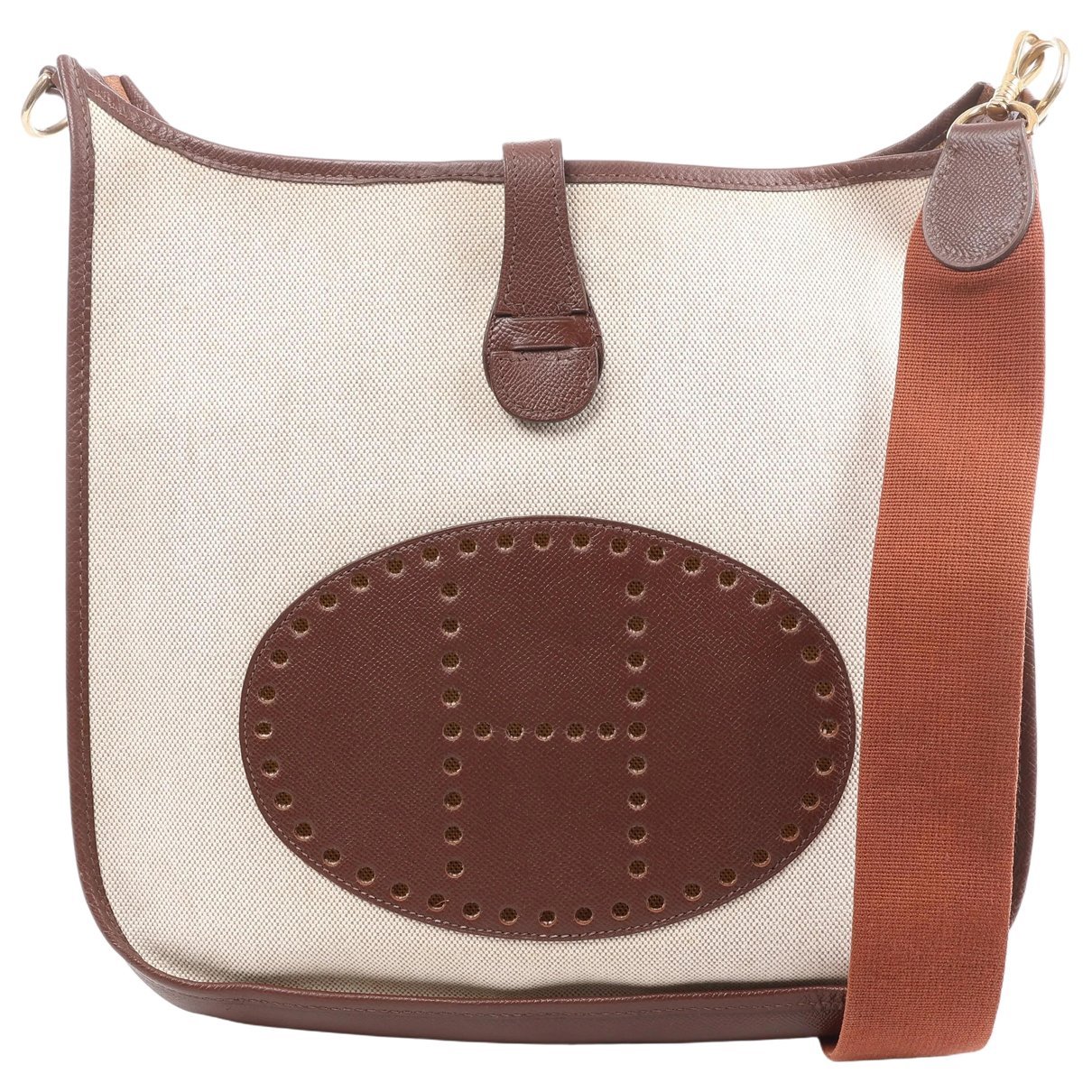 Hermes Evelyne Handbag Courchevel Leather 2001
