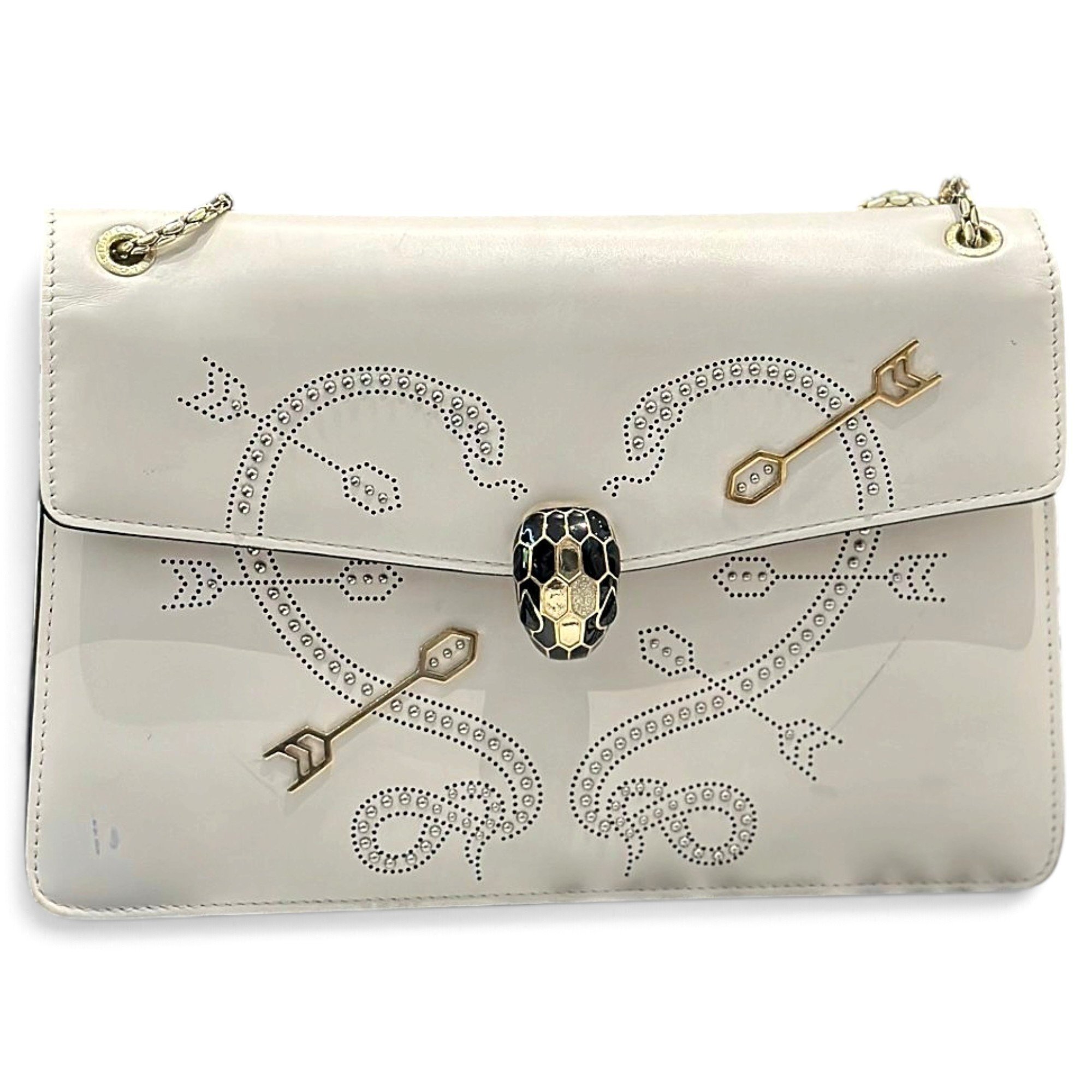 Serpenti leather crossbody bag