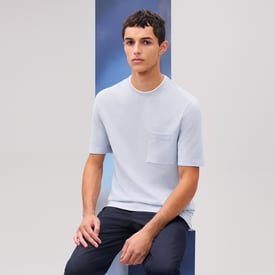 Camiseta con detalle "piqûres sellier"
