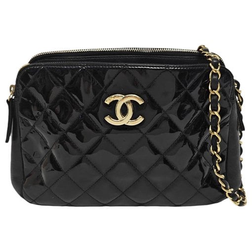 Patent leather crossbody bag