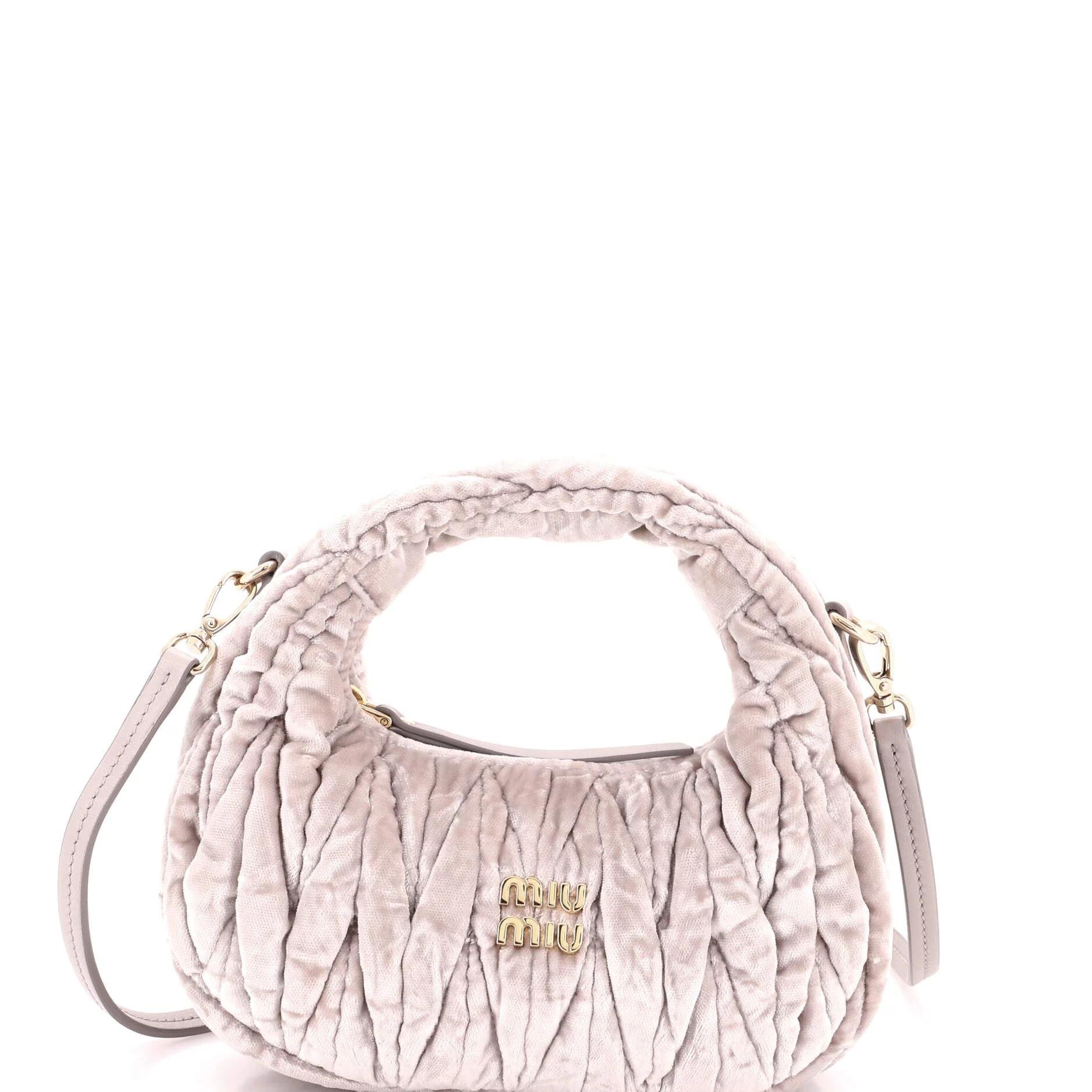Velvet handbag