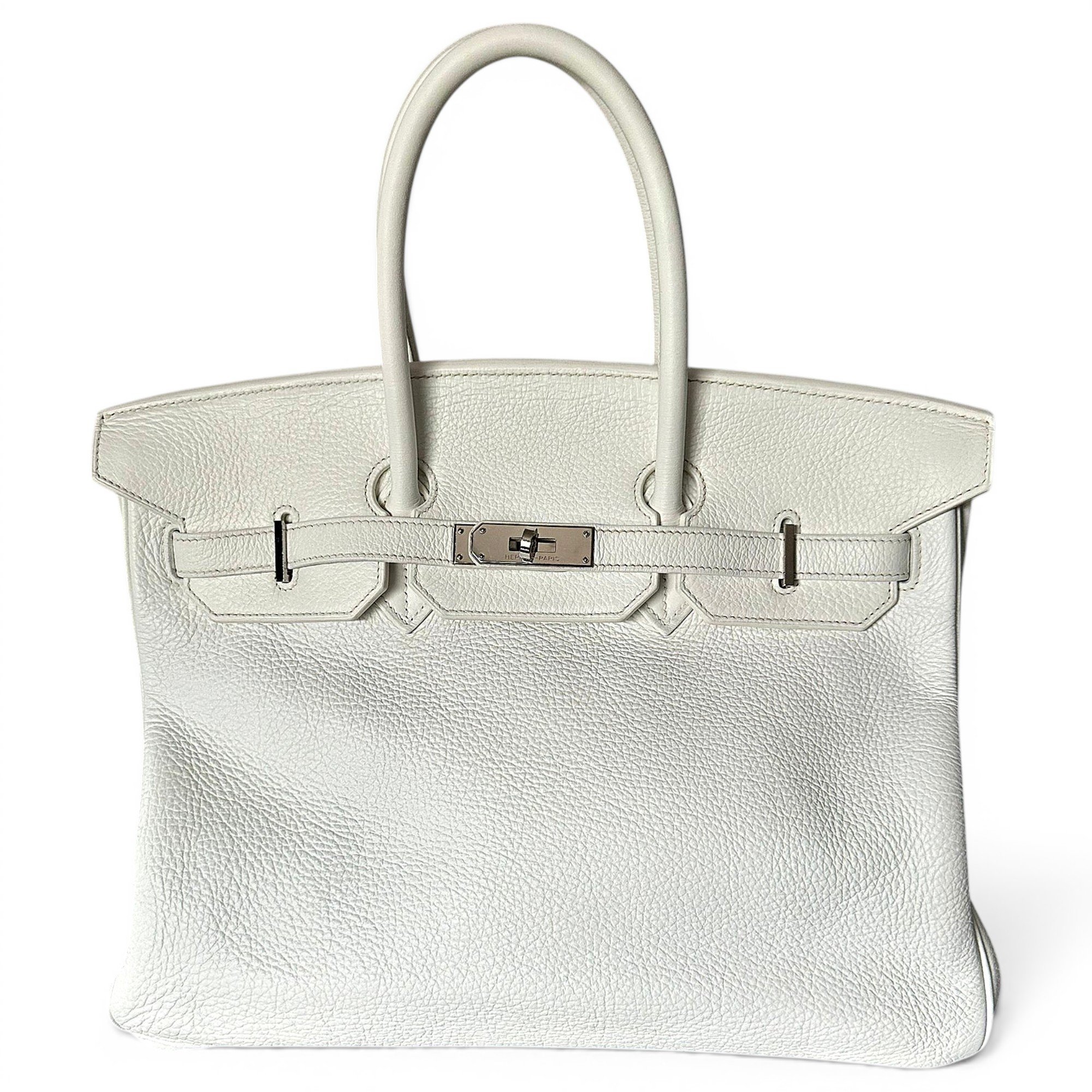 Hermes Birkin 35 Handbag White Togo Leather