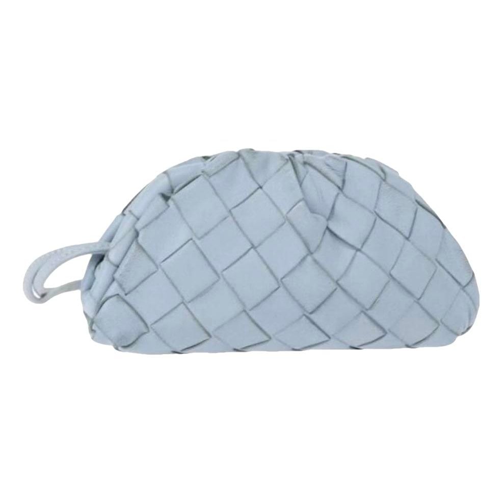 Leather clutch bag