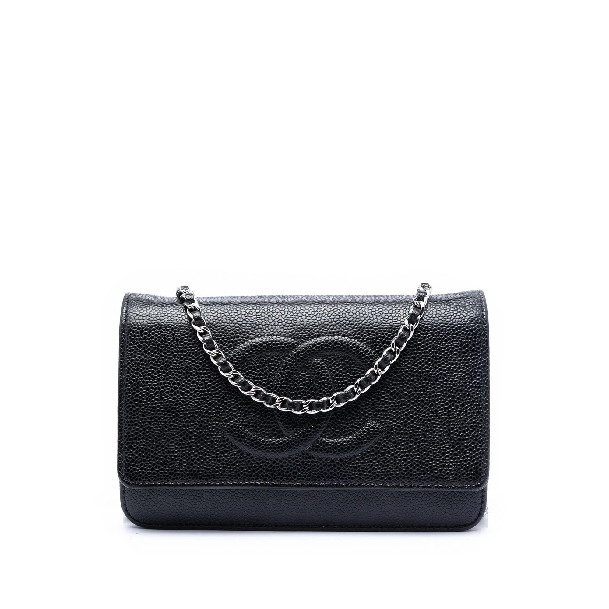 Wallet On Chain leather crossbody bag