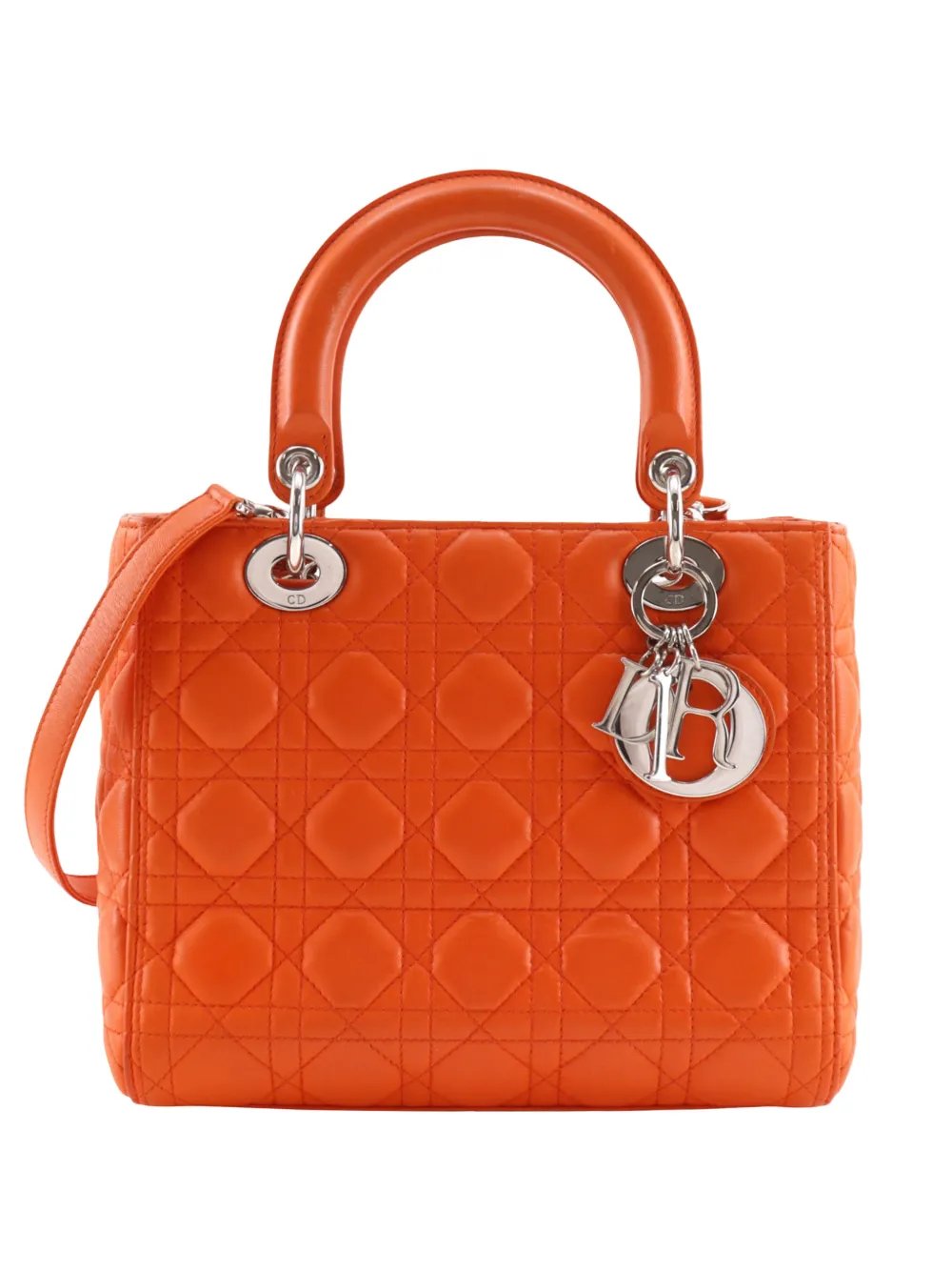 2000-2026 Medium Lambskin Cannage Lady Dior satchel