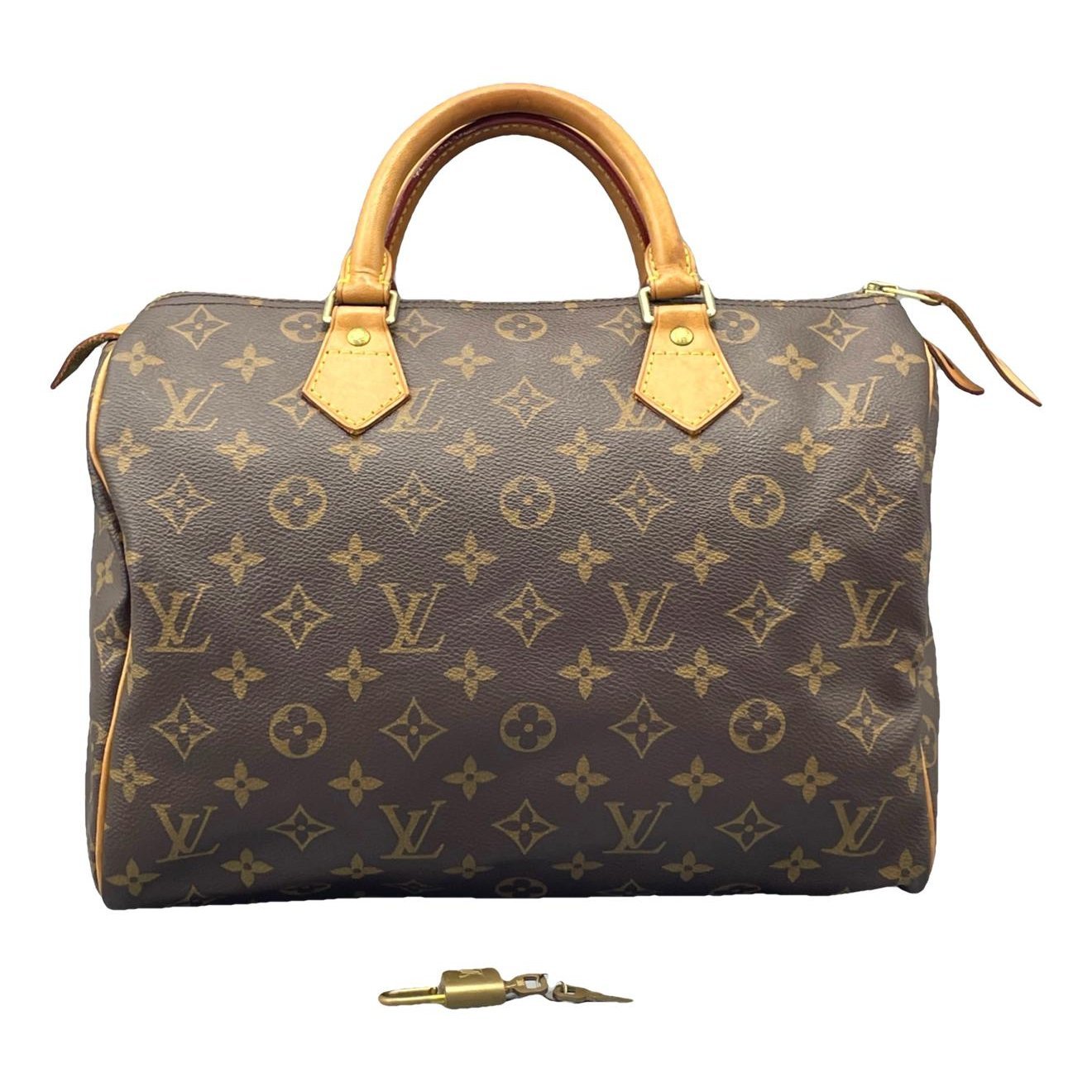 Speedy leather handbag