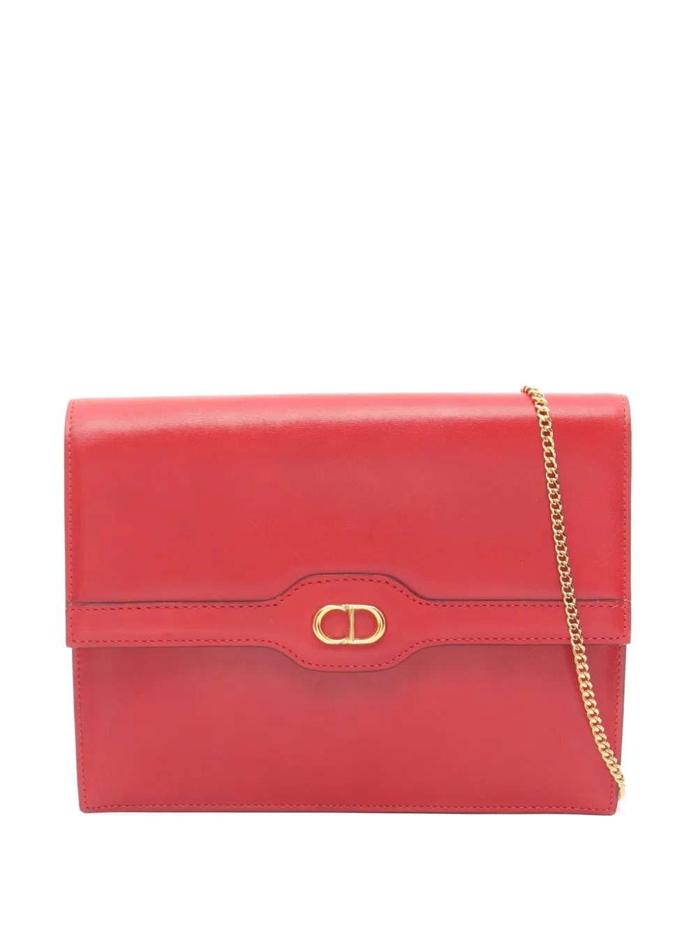 2000s CD-logo chain clutch bag