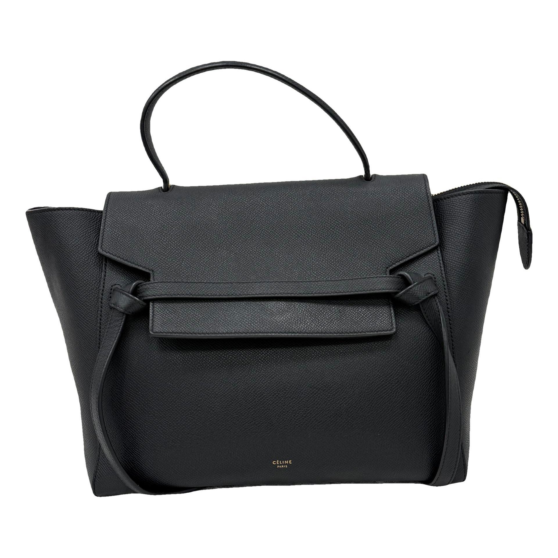Belt leather handbag