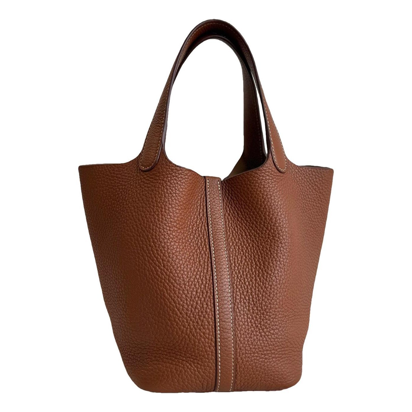 Picotin leather tote