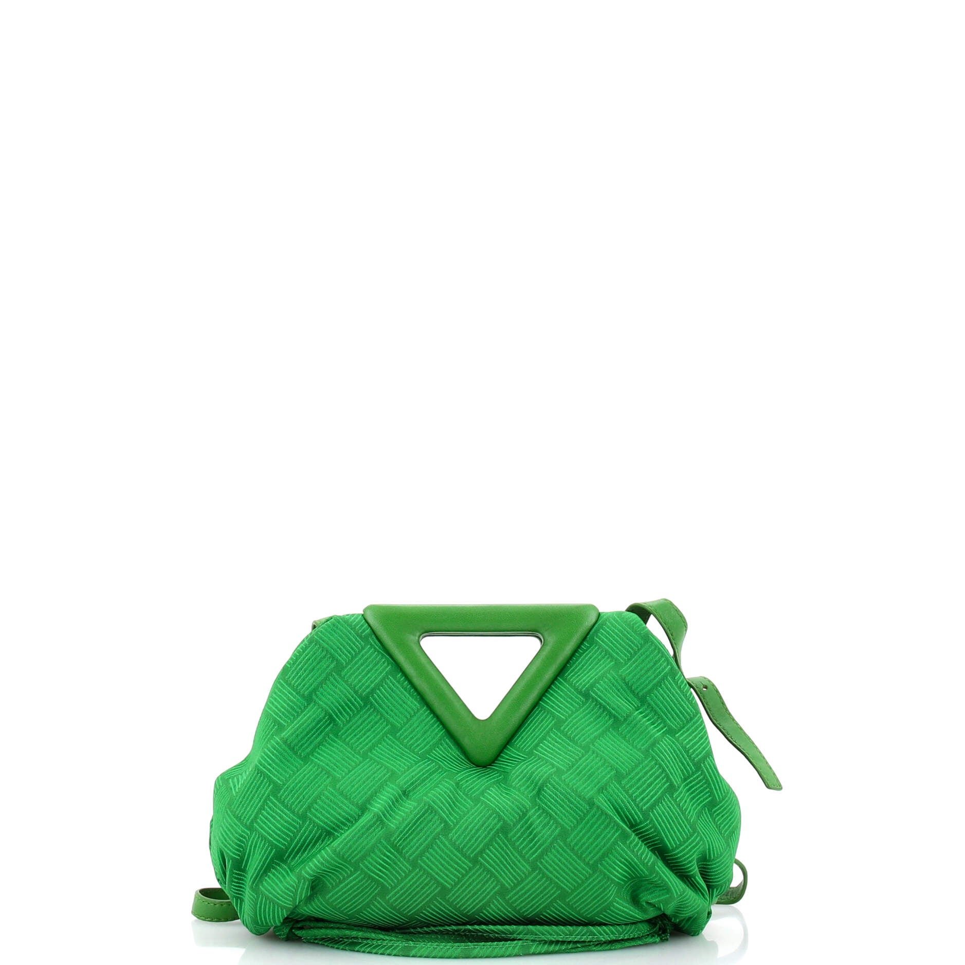 Point Shoulder Bag Intrecciato Effect Jacquard Small