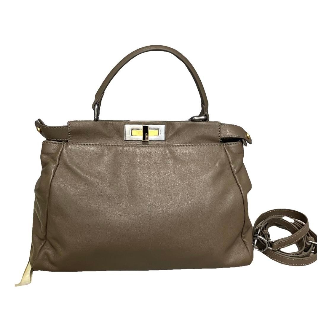 Peekaboo leather handbag