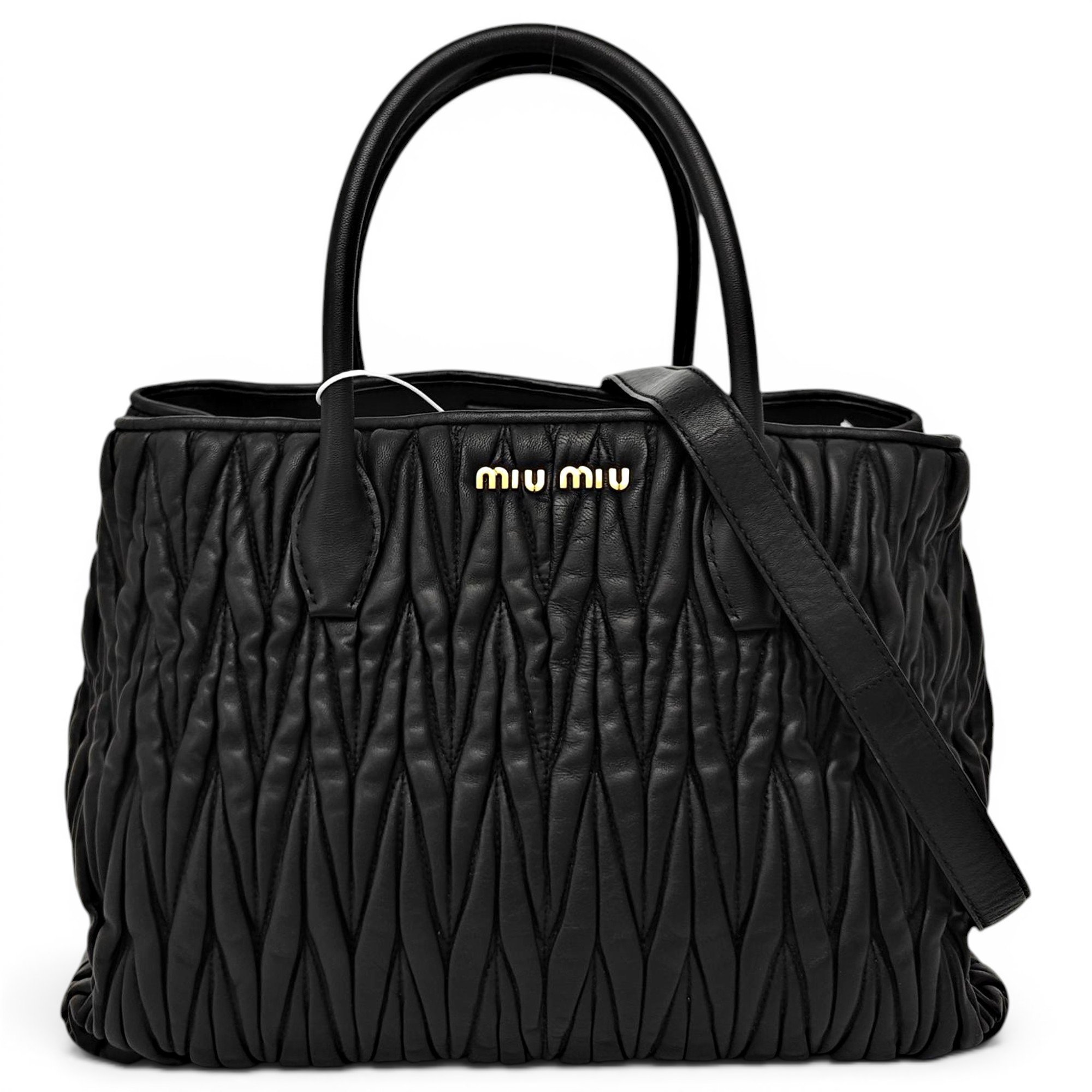 Matelassé leather crossbody bag