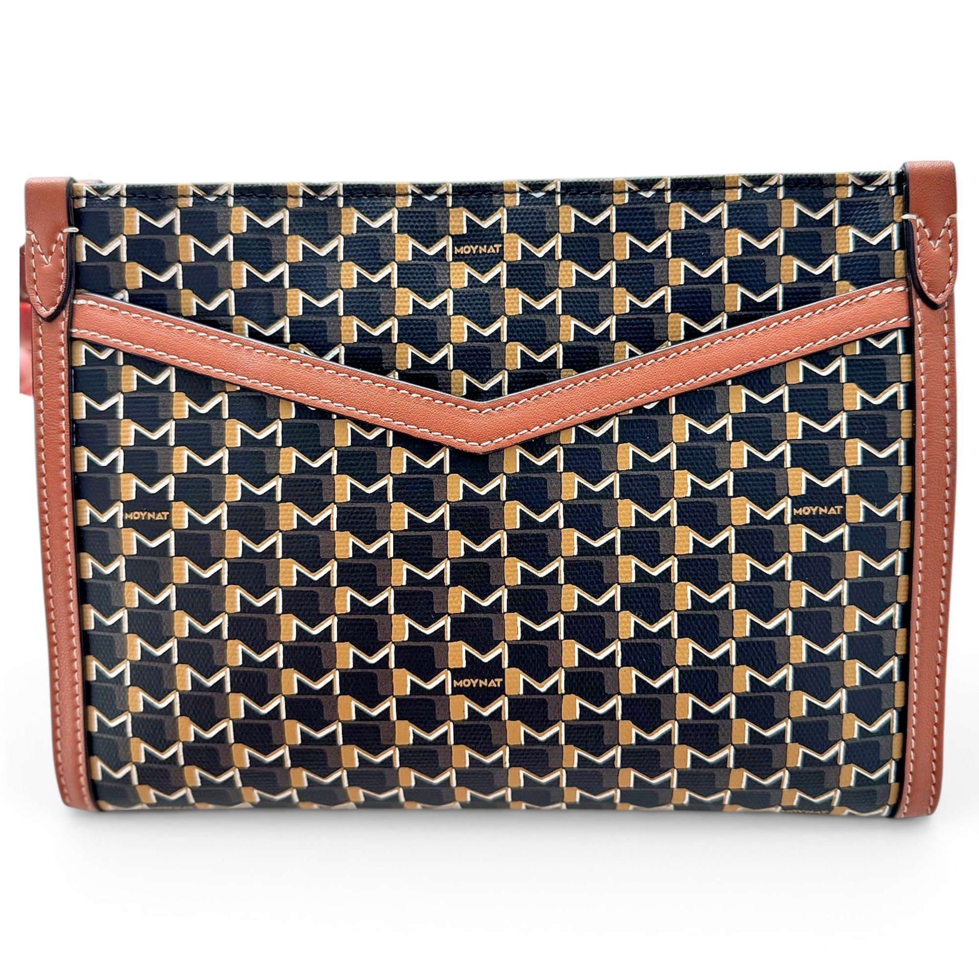 Patent leather clutch bag