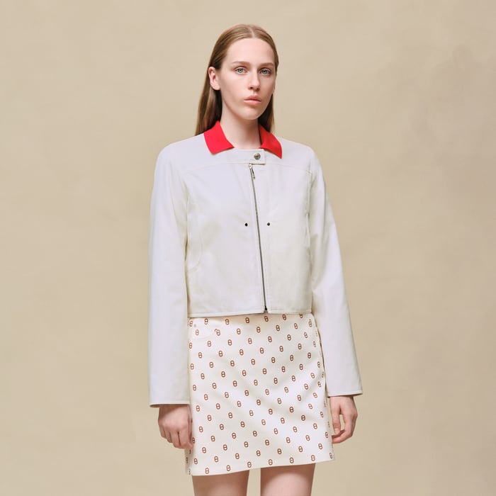 Blanc Cassé Cotton Twill Jacket