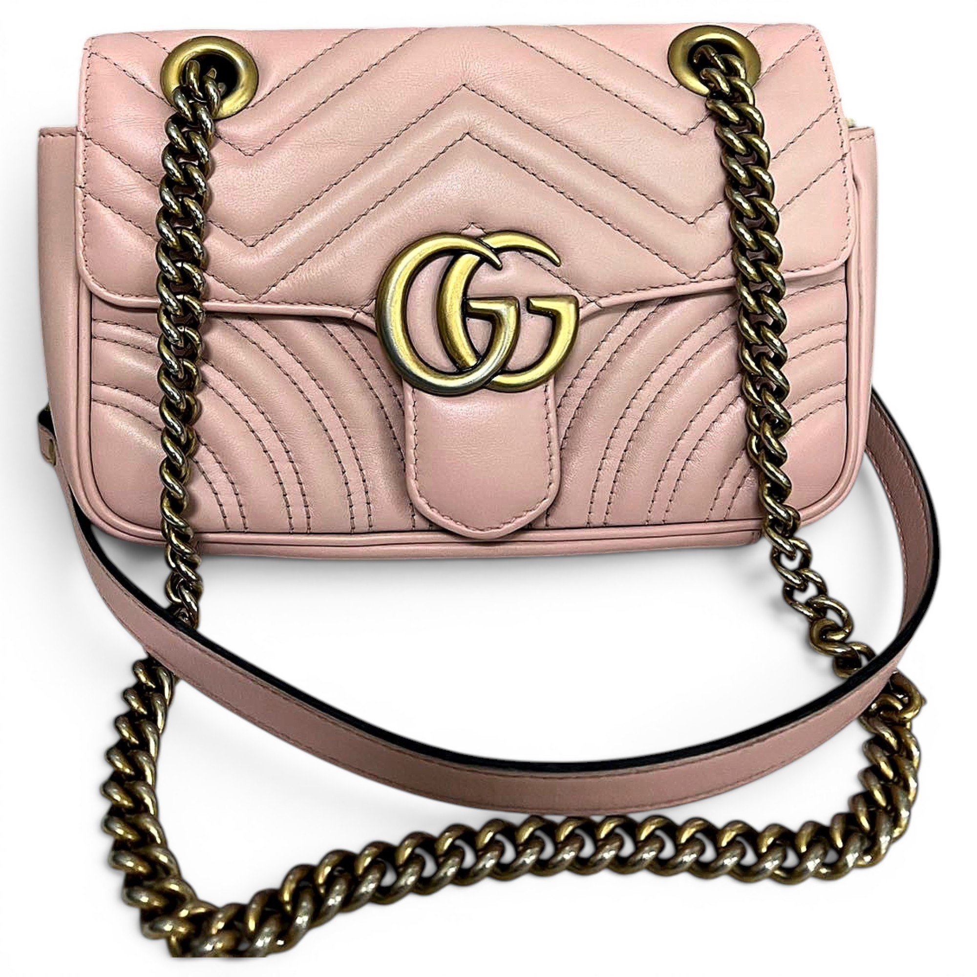 GG Marmont Flap leather crossbody bag