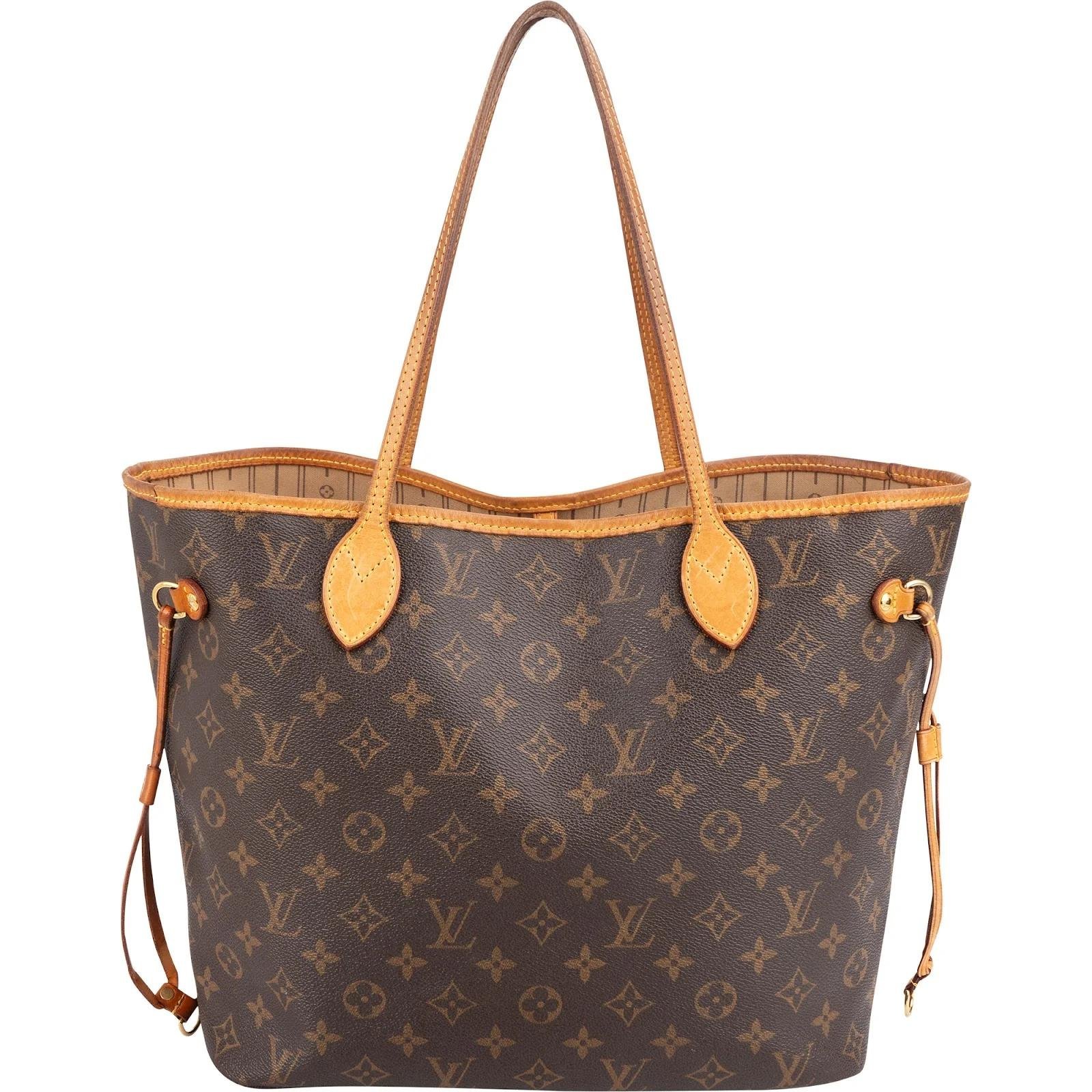 Louis Vuitton Neverfull leather handbag