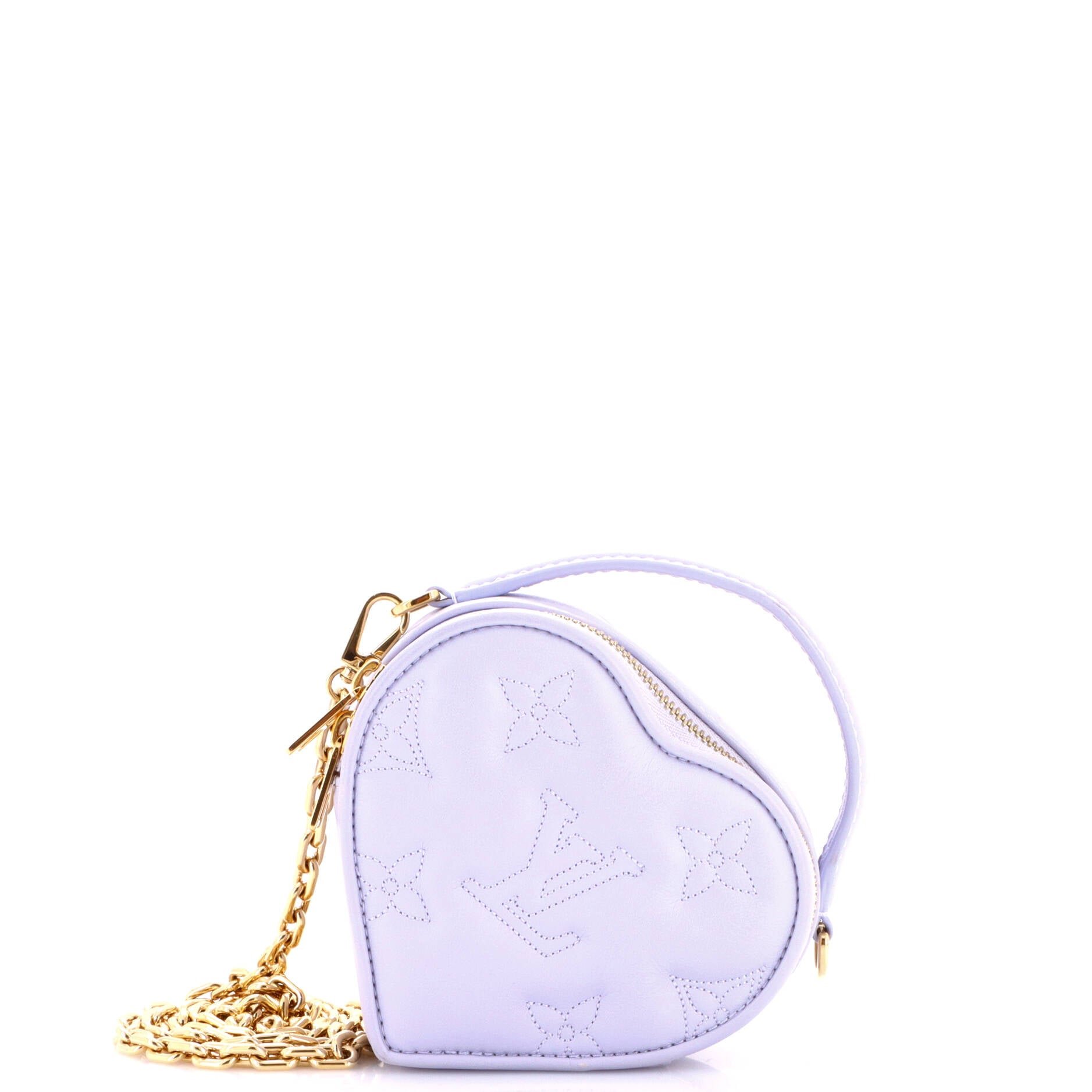 Pop My Heart Pouch Bag Bubblegram Leather
