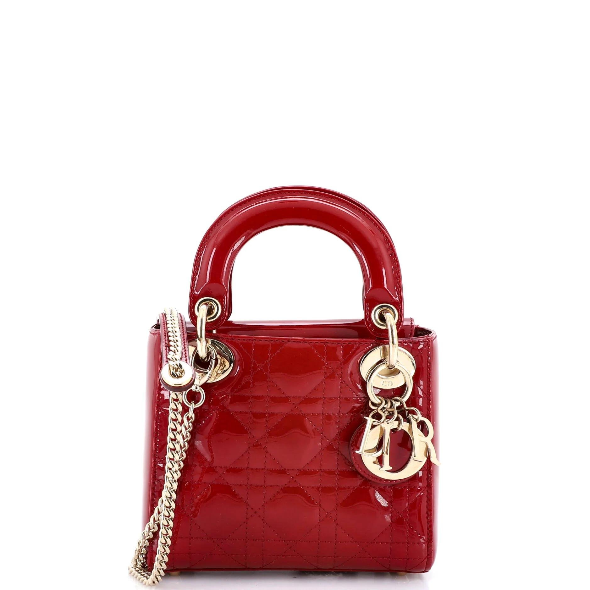 Patent leather handbag