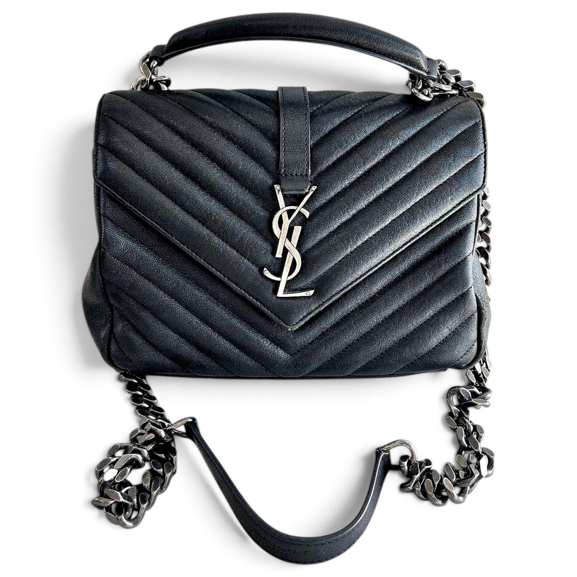 Collége monogramme leather handbag