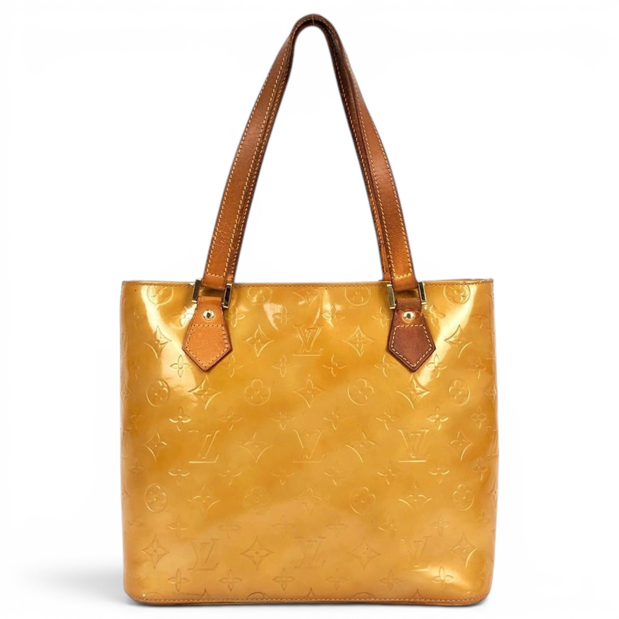 Houston patent leather handbag
