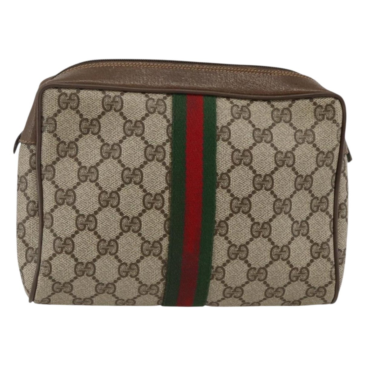Leather clutch bag