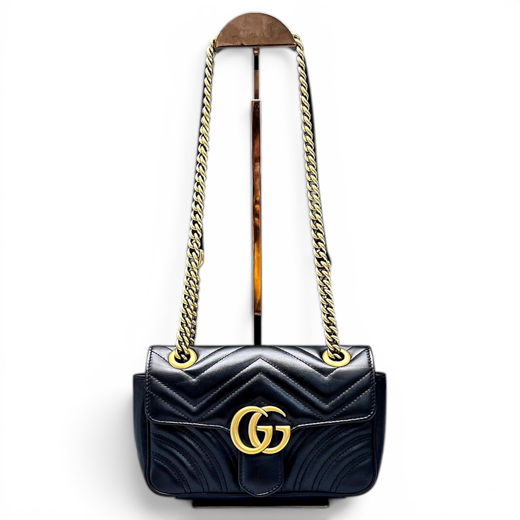 Gucci GG Marmont Chain leather crossbody bag