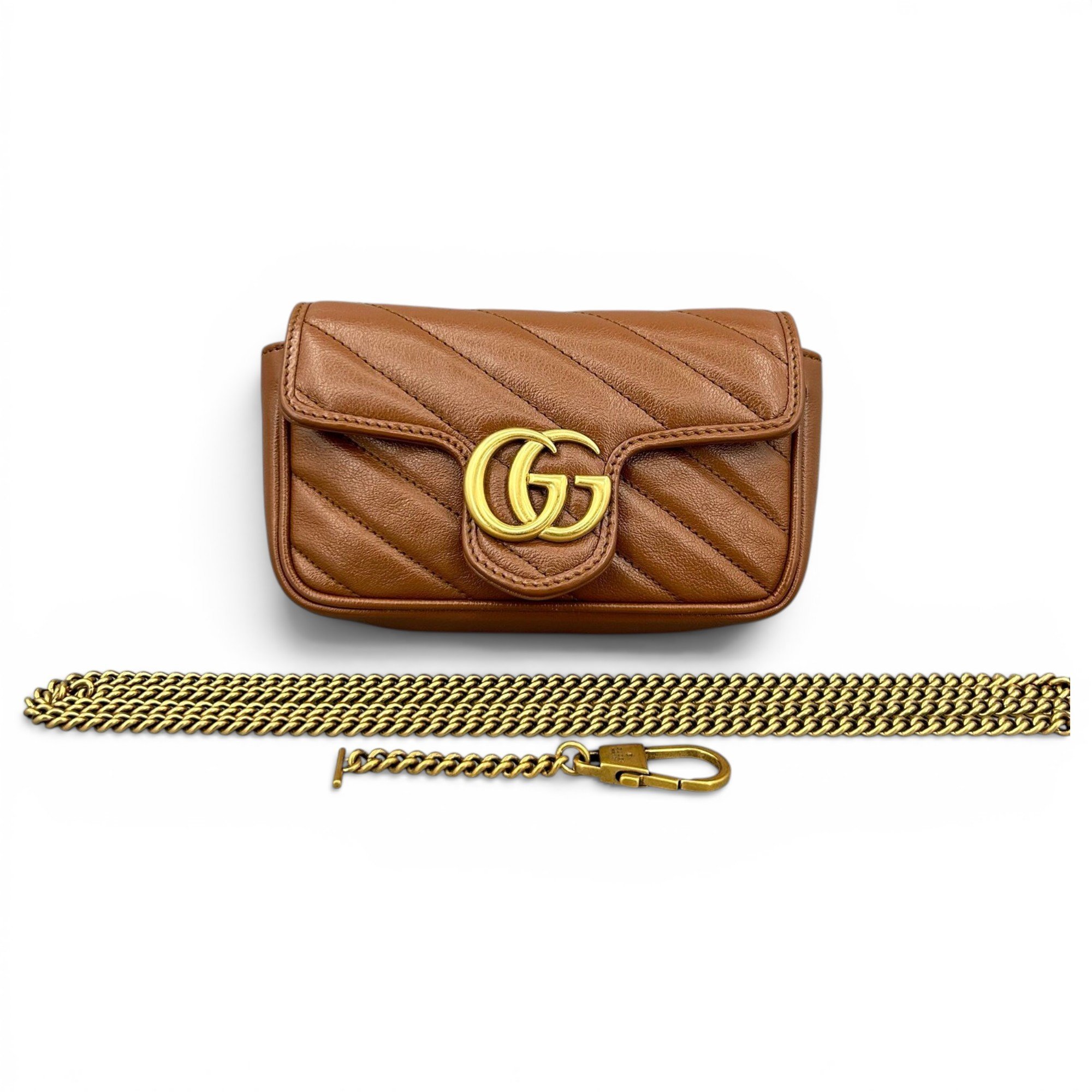 GG Marmont Chain leather crossbody bag