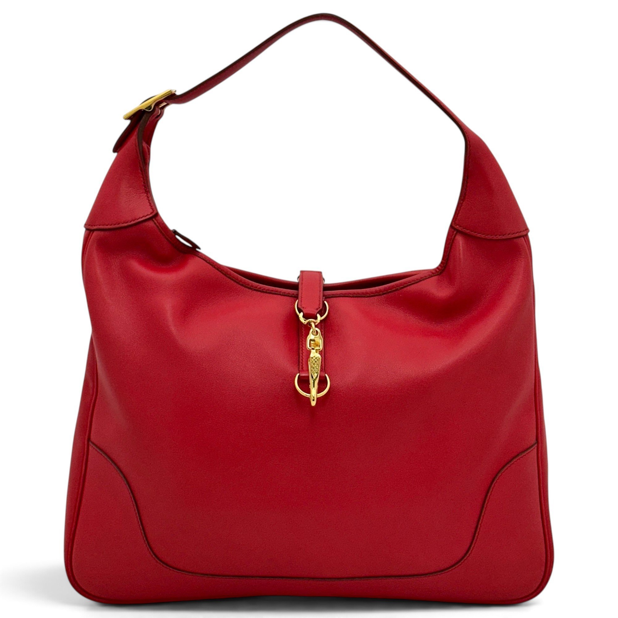 Trim leather handbag