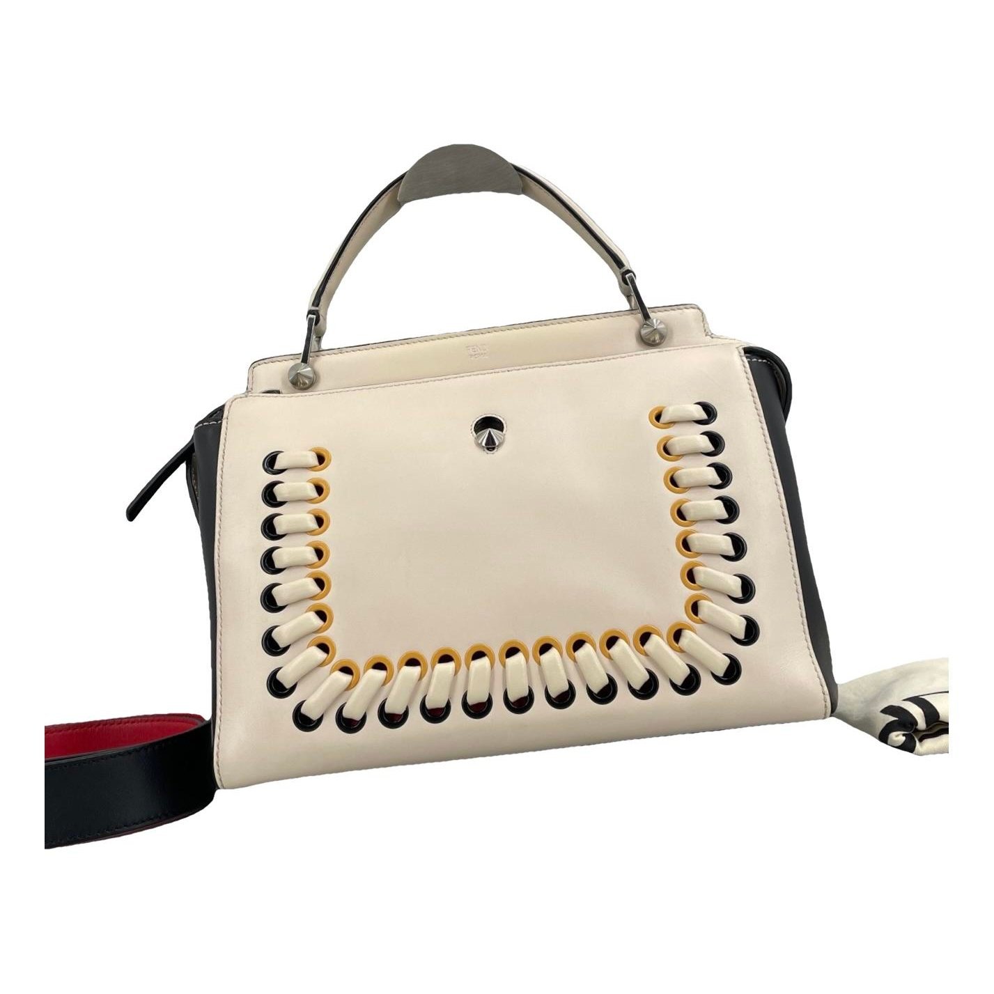 Dot Com leather handbag