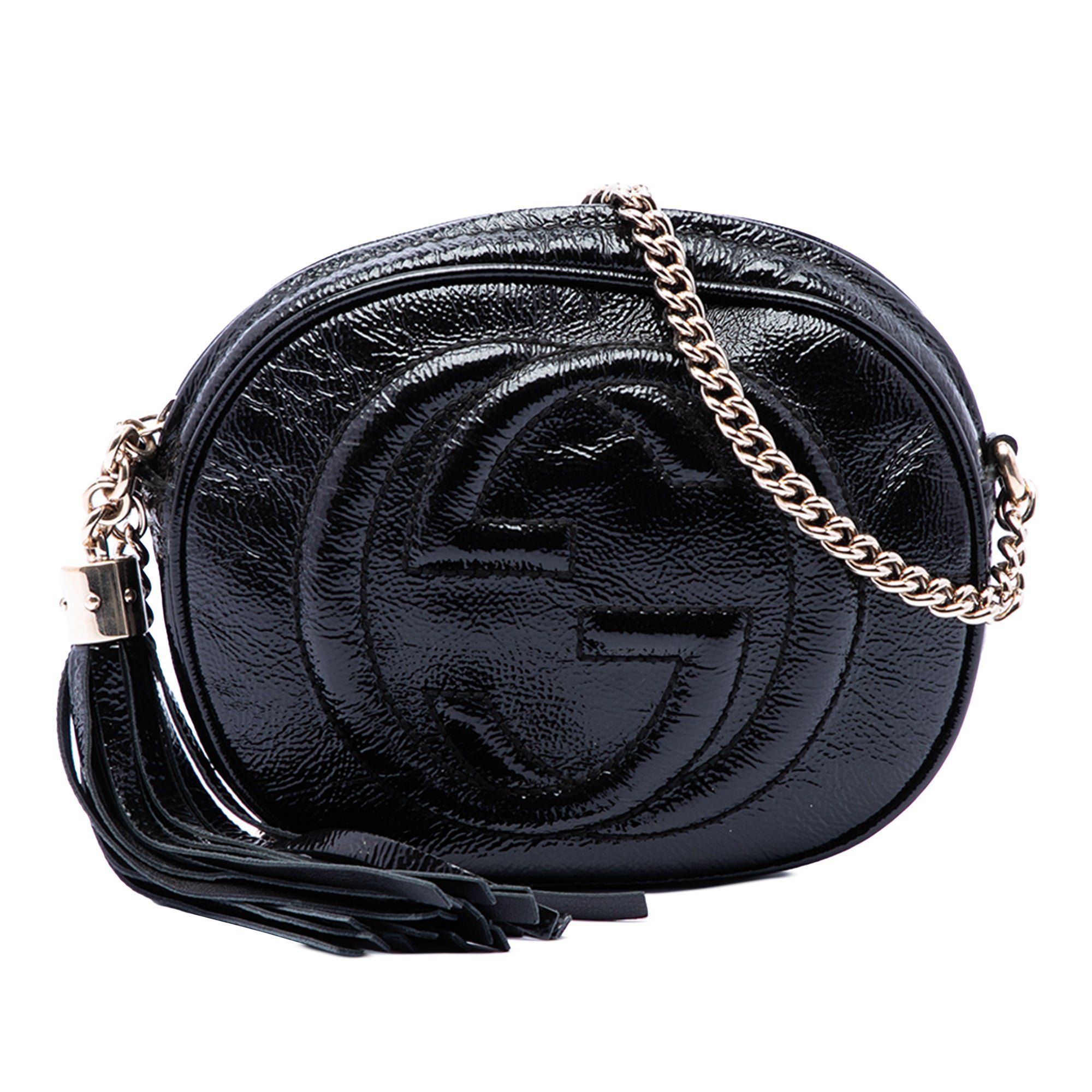 Patent leather crossbody bag