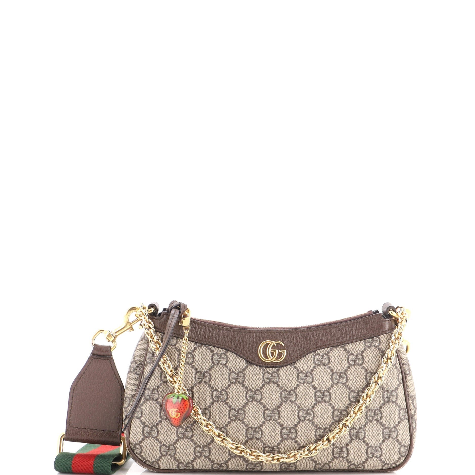 Ophidia Charm Shoulder Bag GG Coated Canvas Small