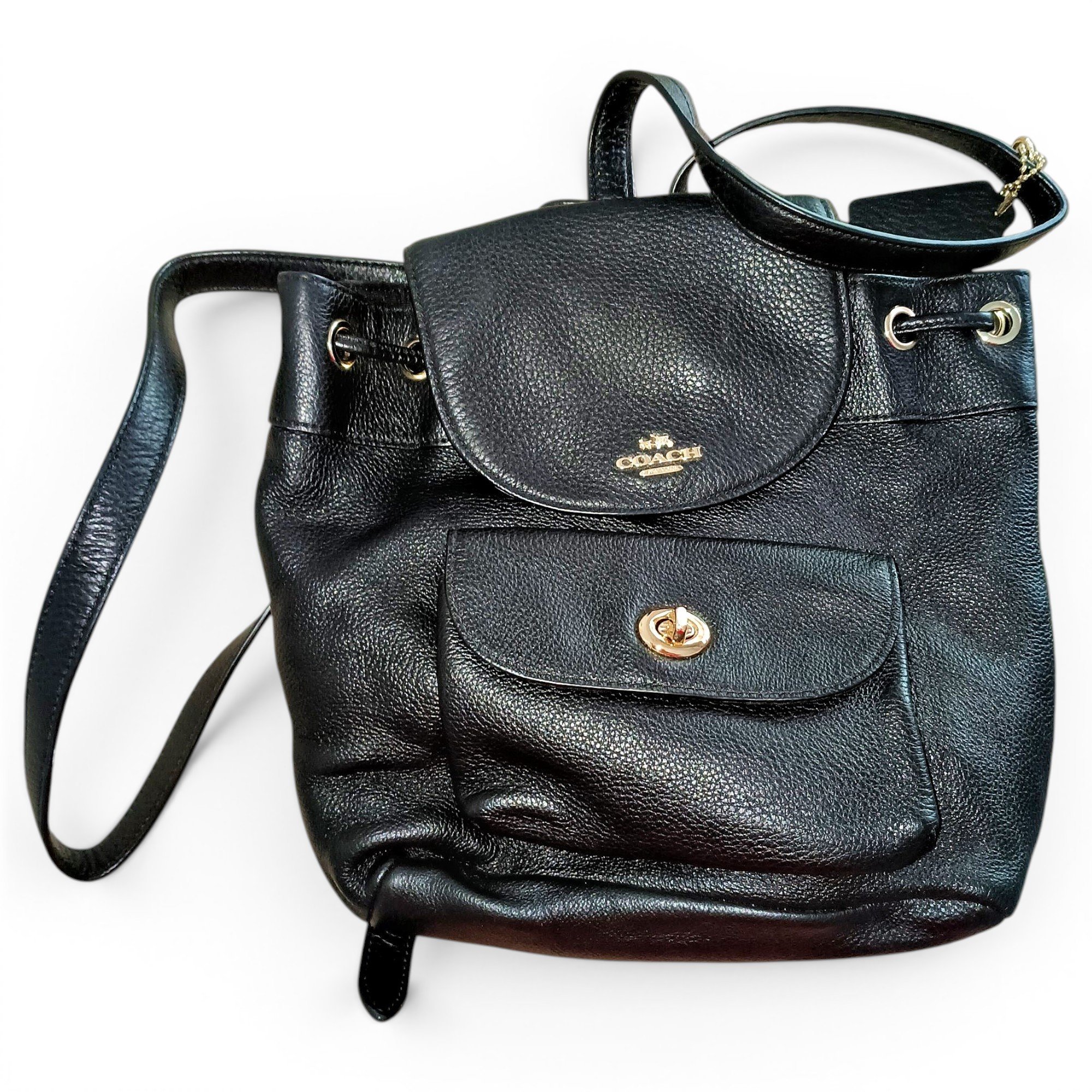 Leather backpack