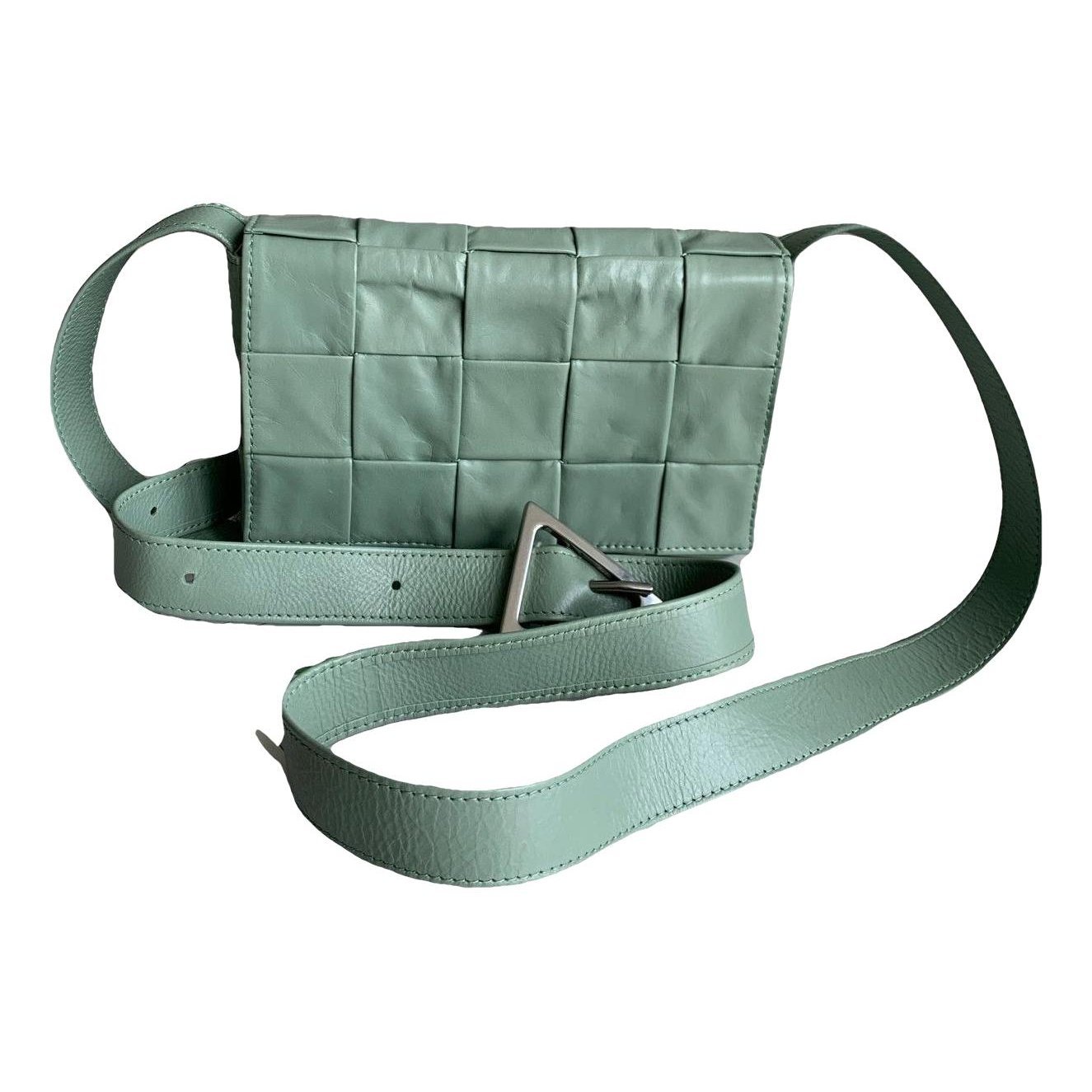 Cassette leather handbag