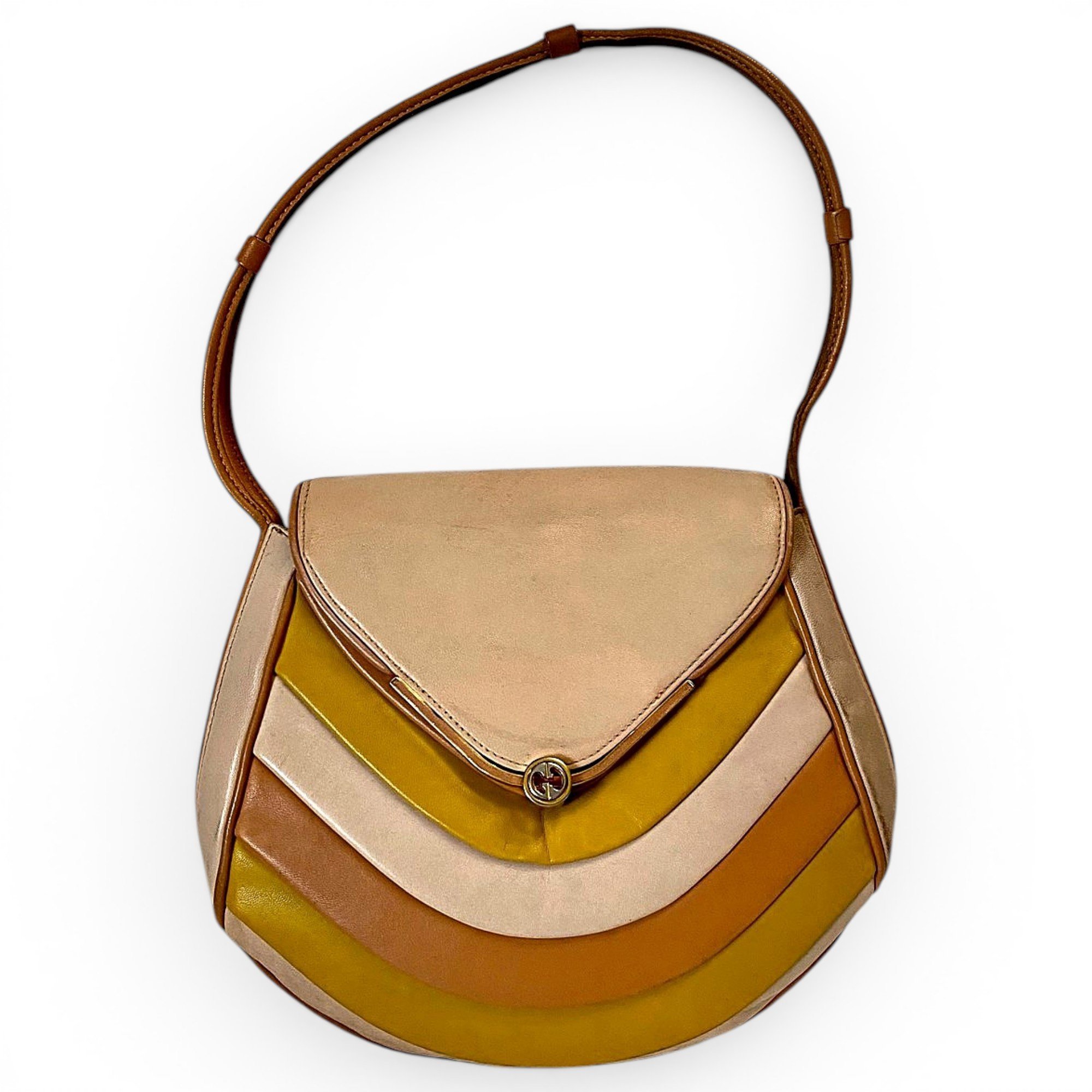 GG Ring leather handbag