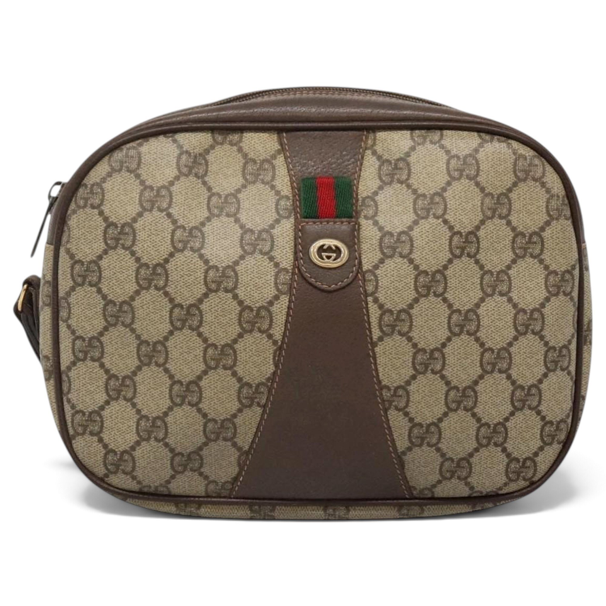 Leather clutch bag
