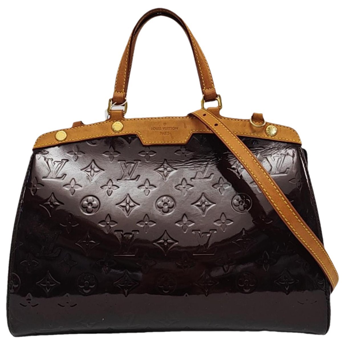 Bréa patent leather handbag