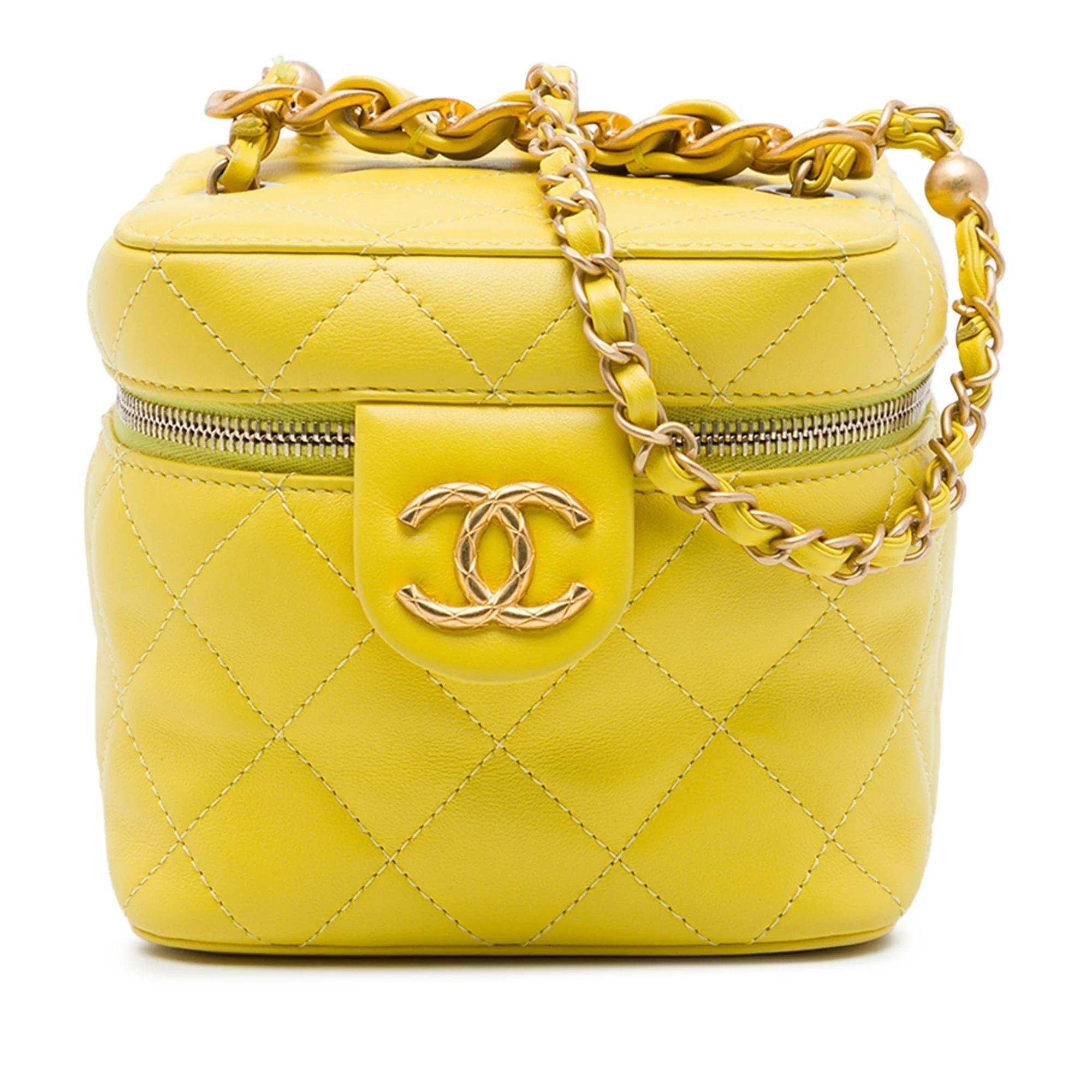 Vanity pony-style calfskin handbag