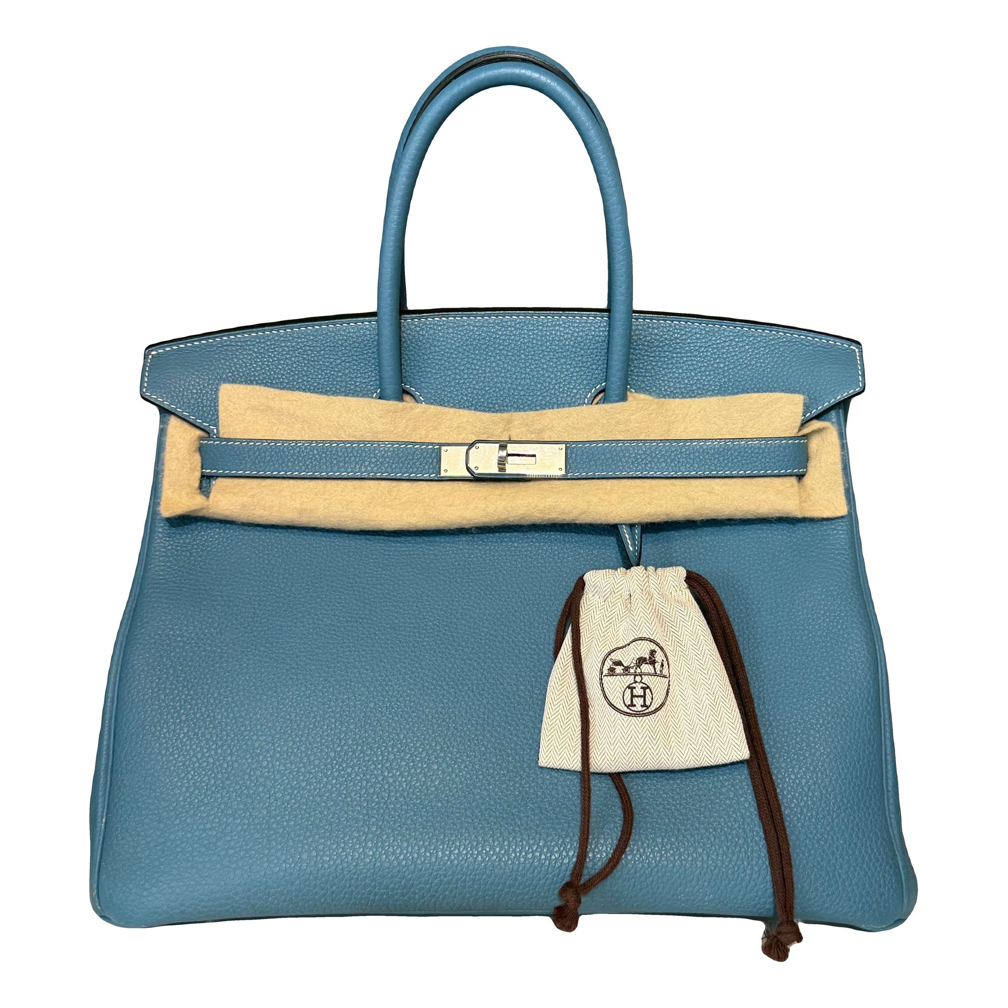 Birkin 35 leather handbag