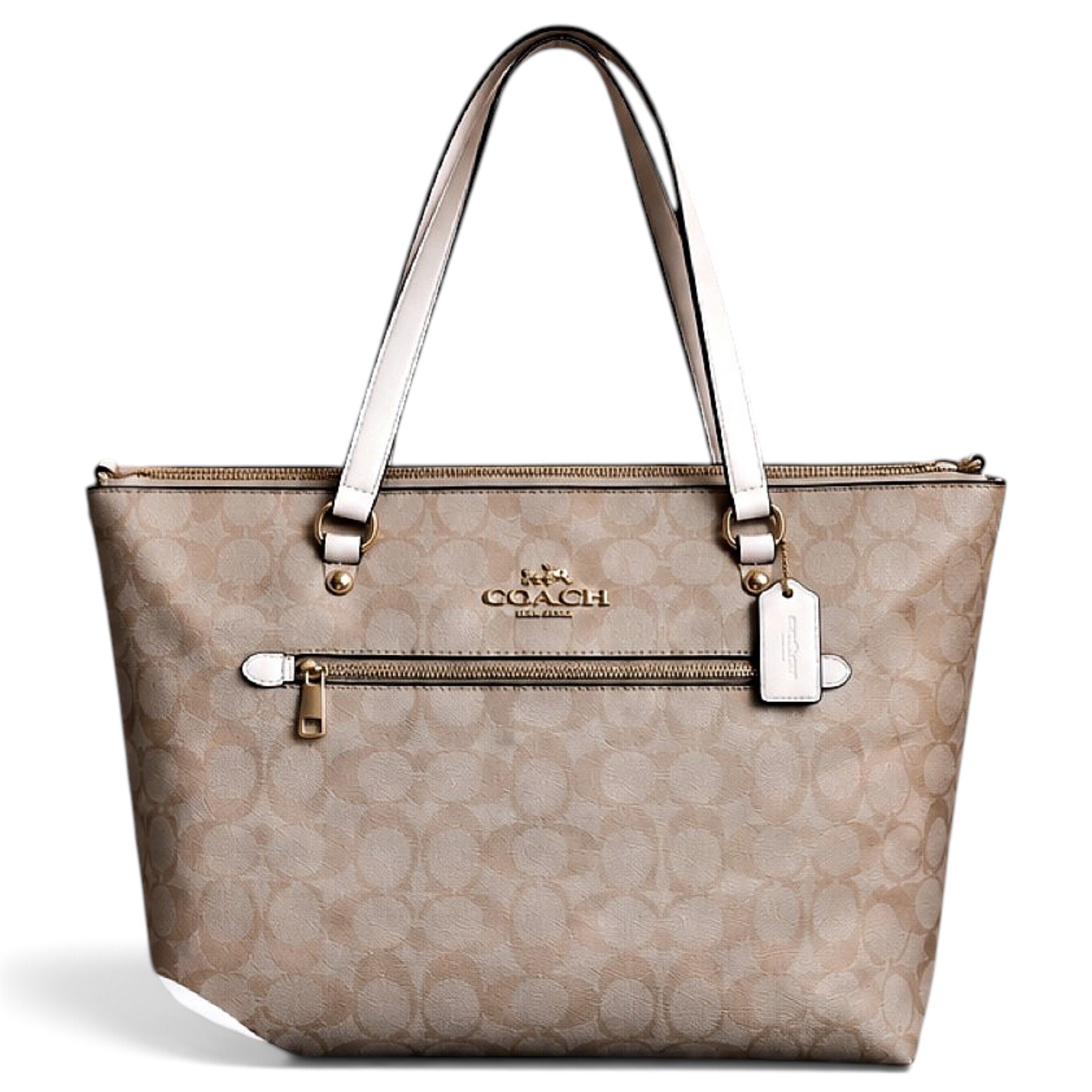 CITY ZIP TOTE leather tote