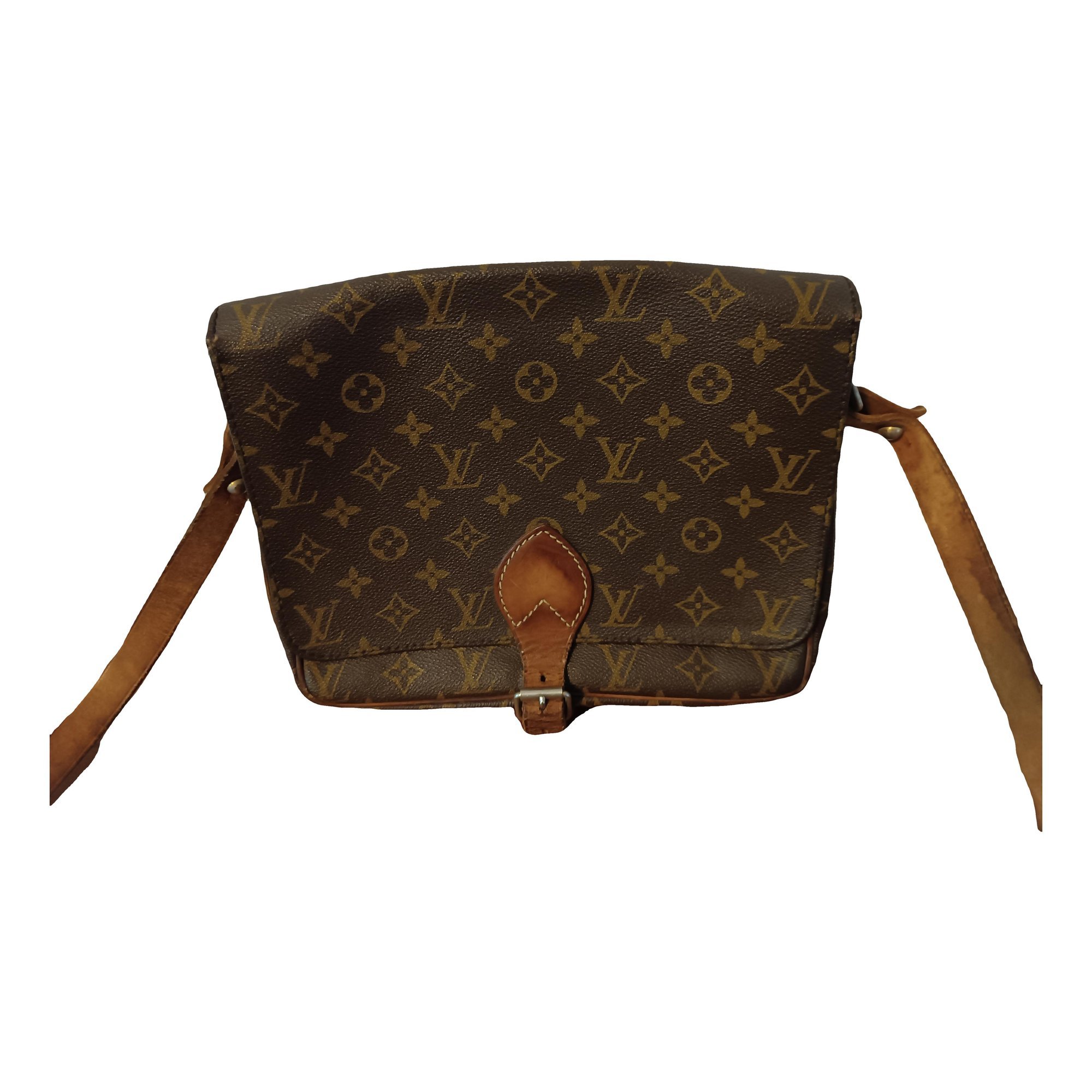 Cartouchière leather crossbody bag