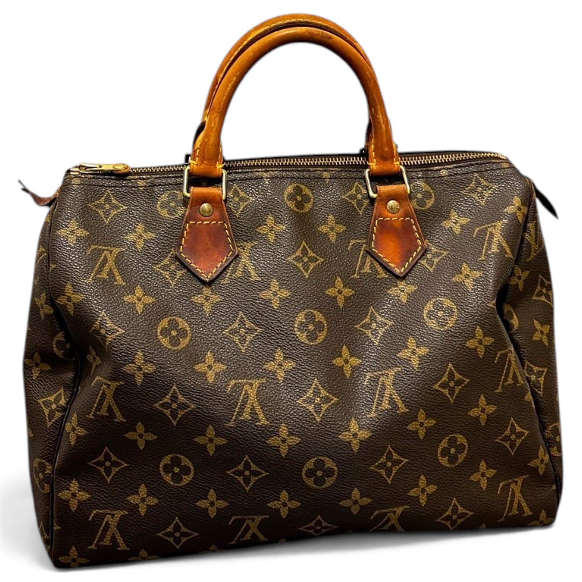 Speedy leather handbag