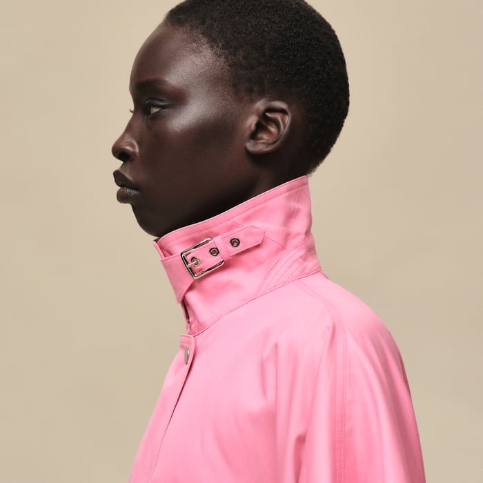 Rose Bonbon Cape Coat