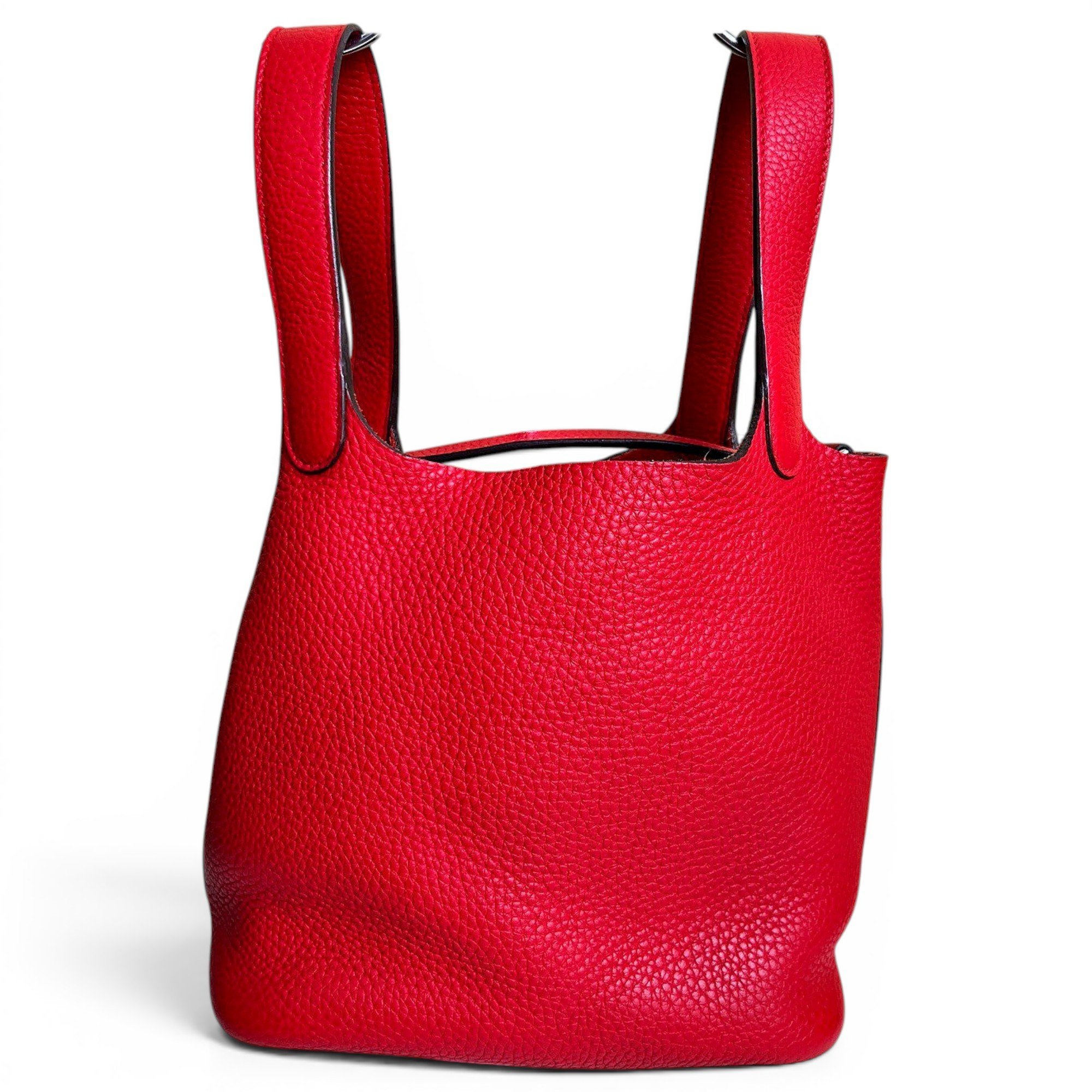 Picotin leather tote
