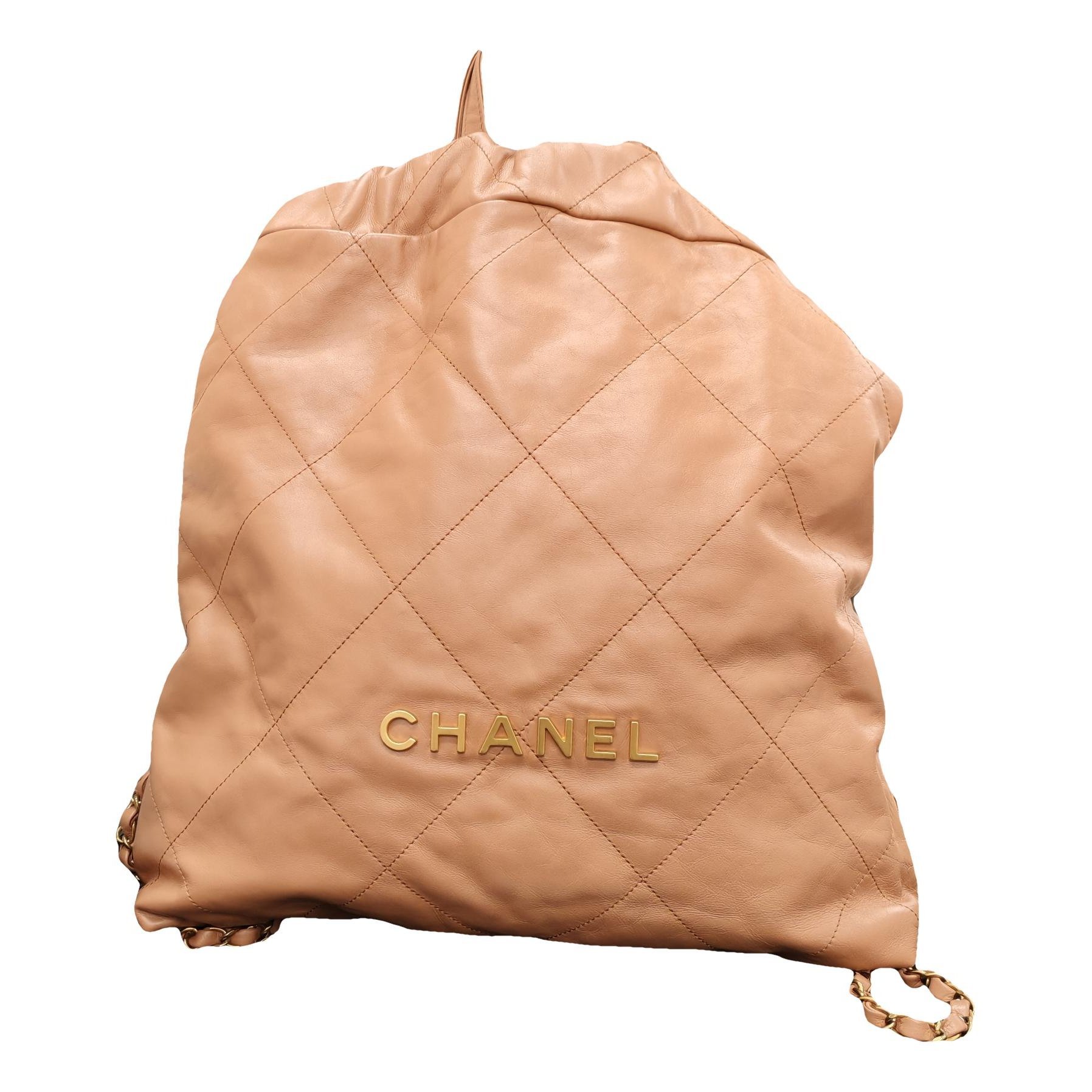 Chanel 22 leather backpack