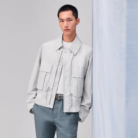 지퍼 스트레이트 컷 재킷